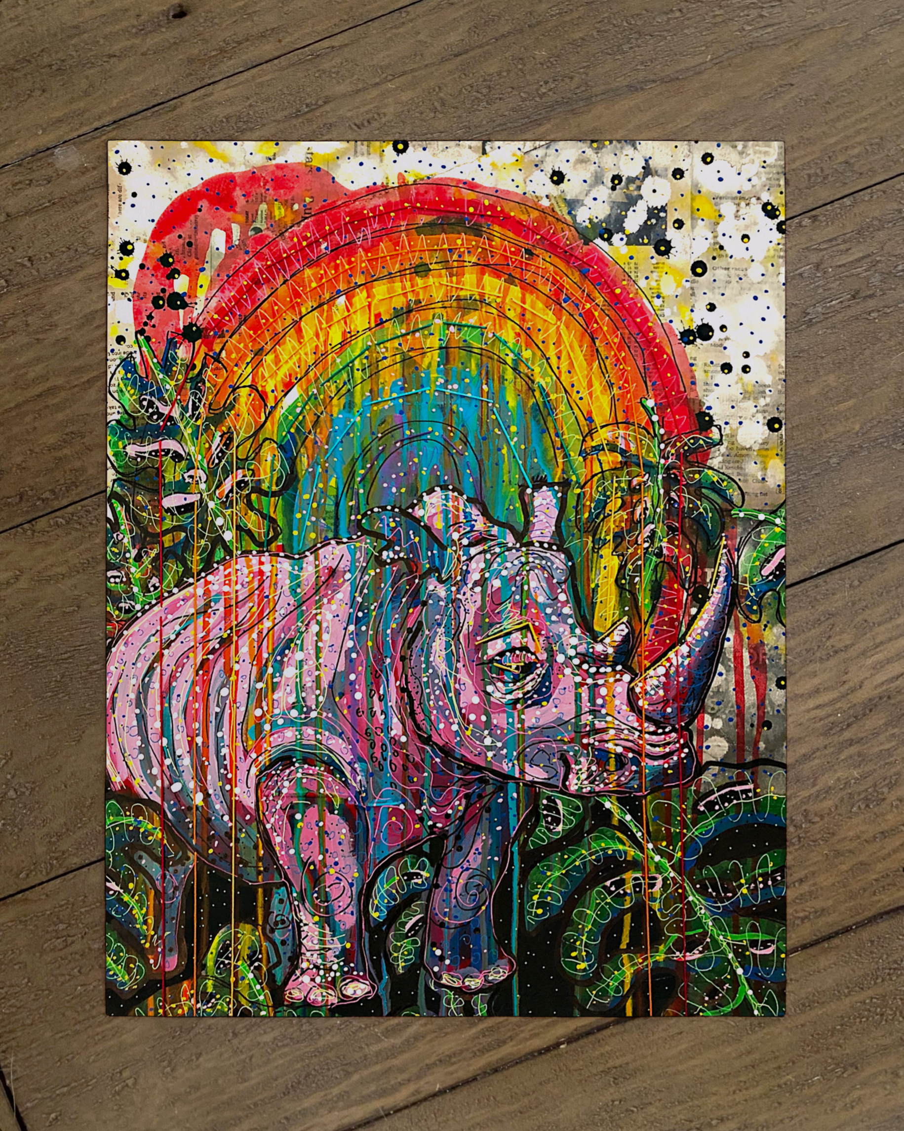 Save The Fat Unicorn - Limited Edition Small Paper Print