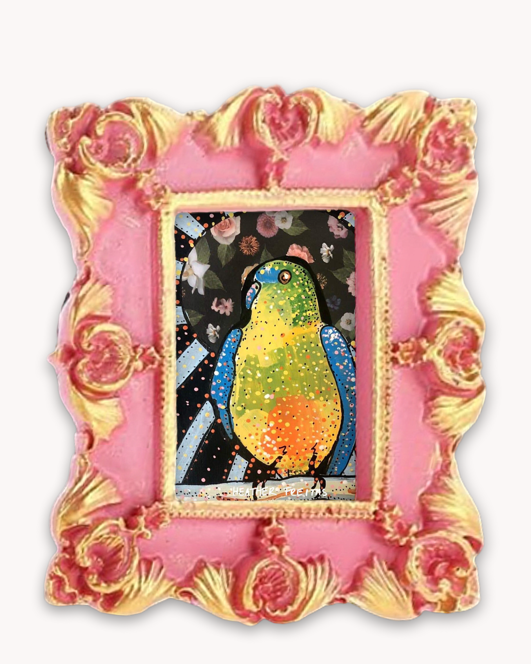 Thick Billed Parrot Framed Magnet