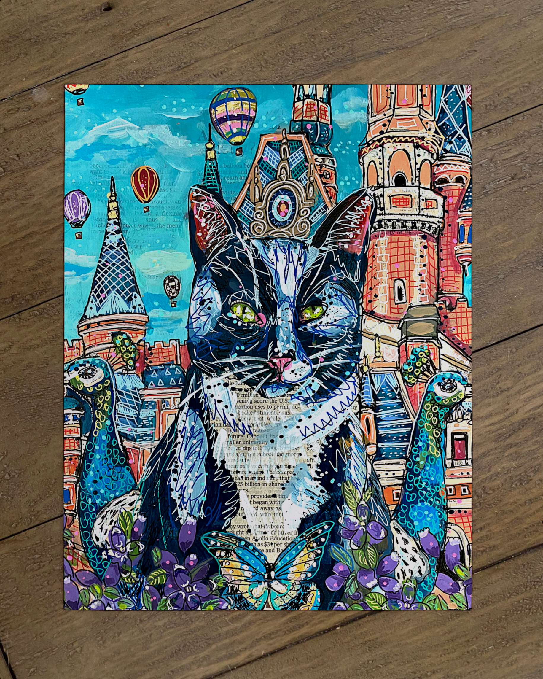 Sky Castle Cat - Limited Edition Print