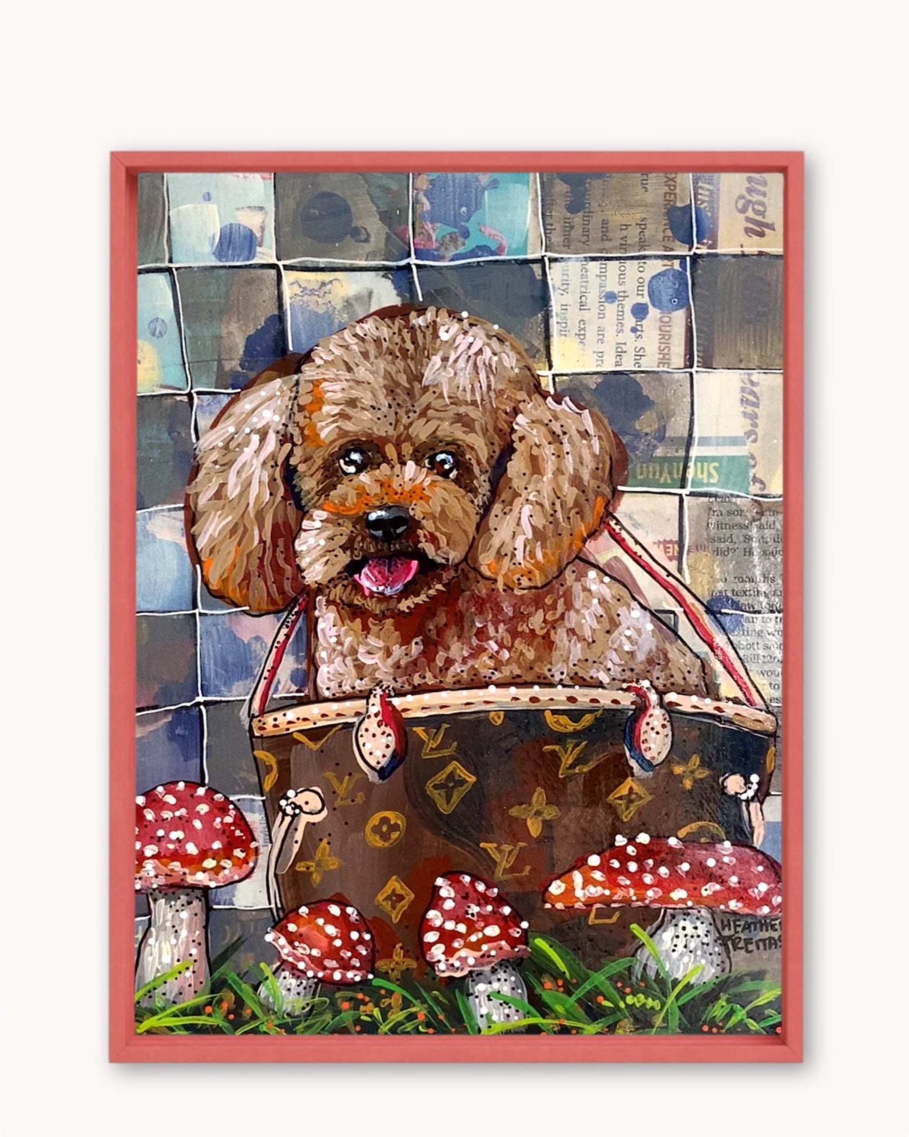 Chocolate Toy Poodle ( Original Painting )