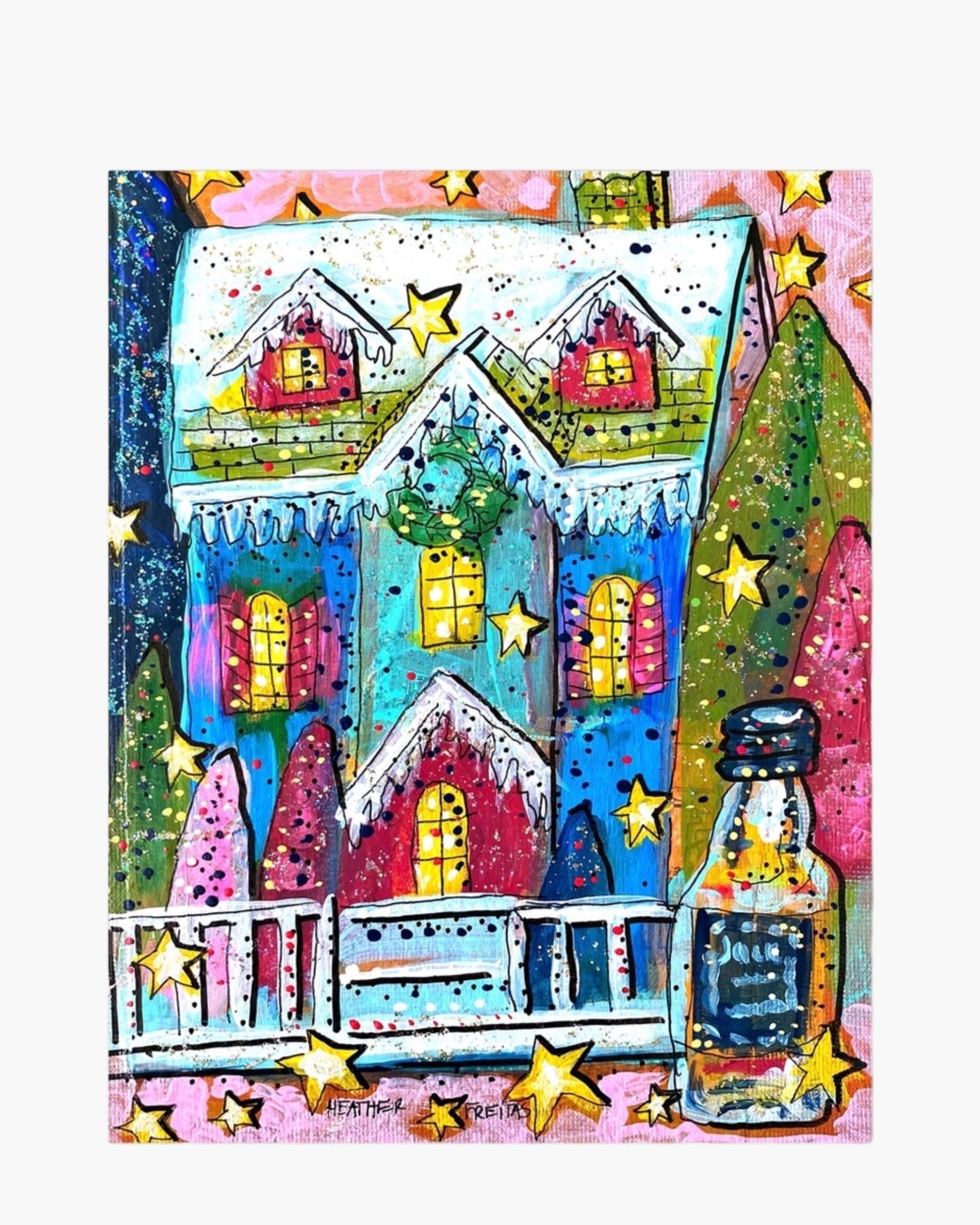 White Glitter Christmas - Limited Edition Signed Paper Print