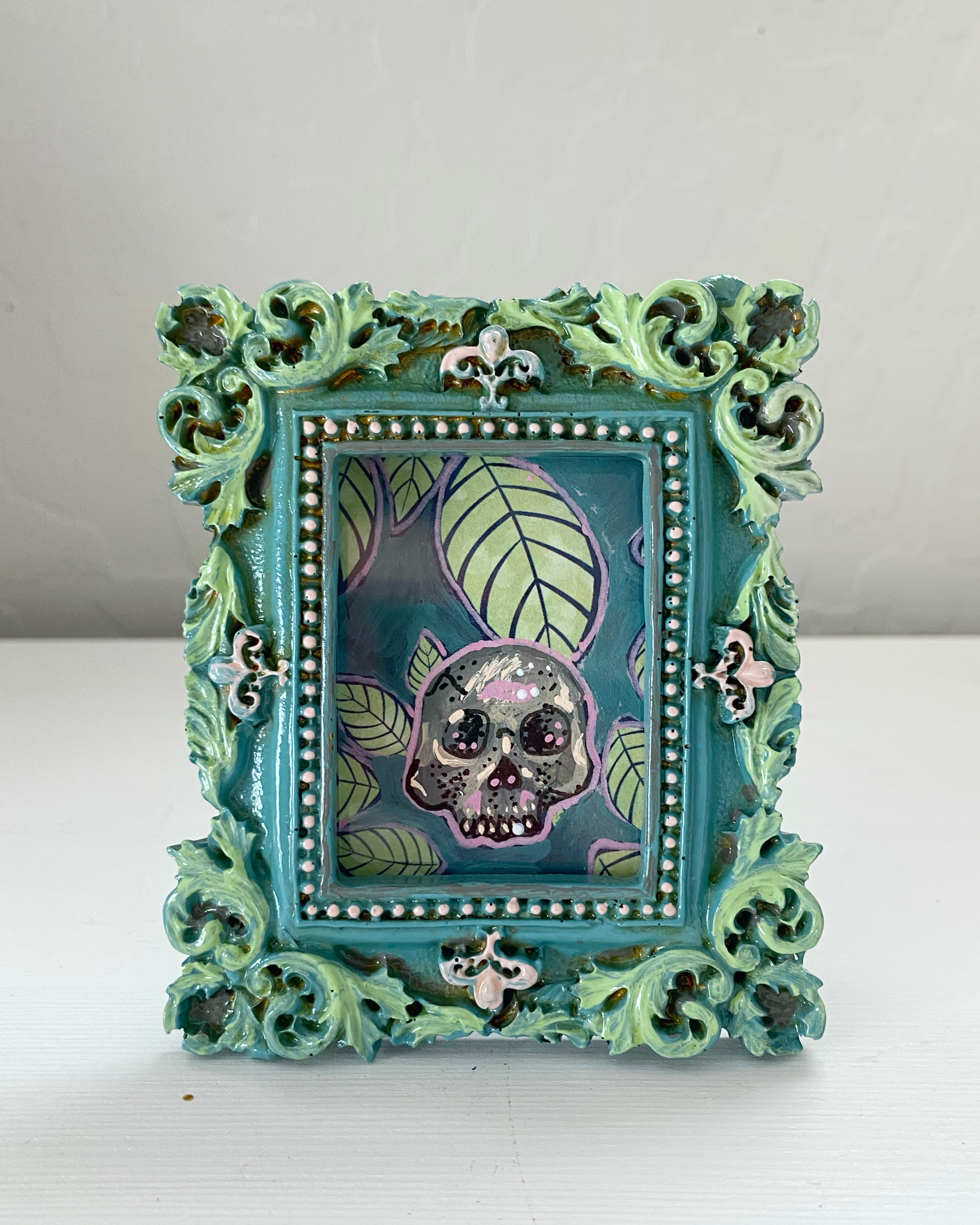 Forest Skull ( Mini Original Painting )