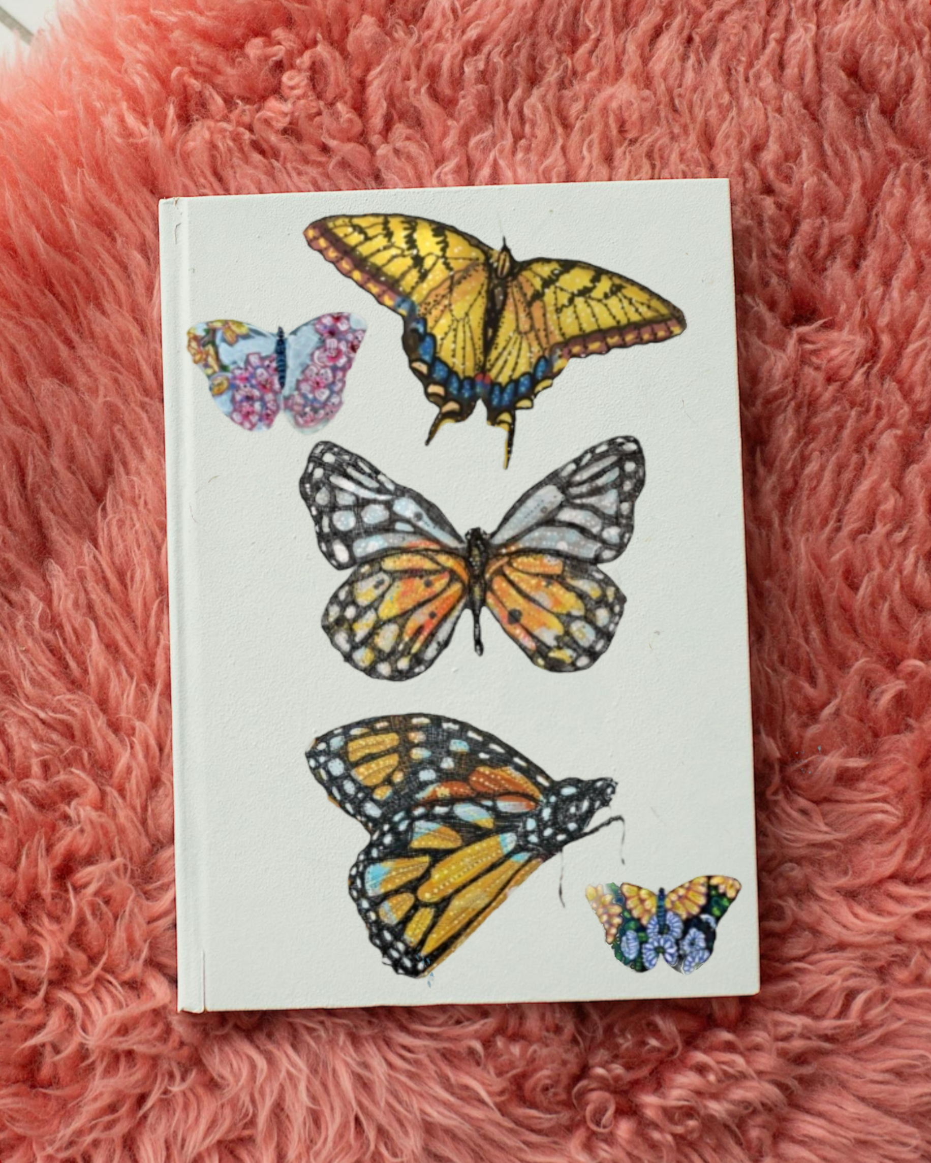 Yellow Butterflies Permanent Stickers