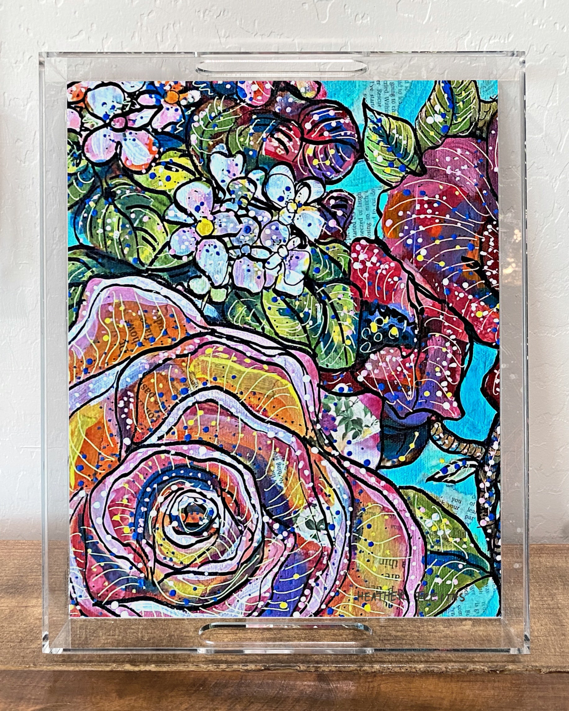 Peach Rose - Limited Edition Acrylic Tray