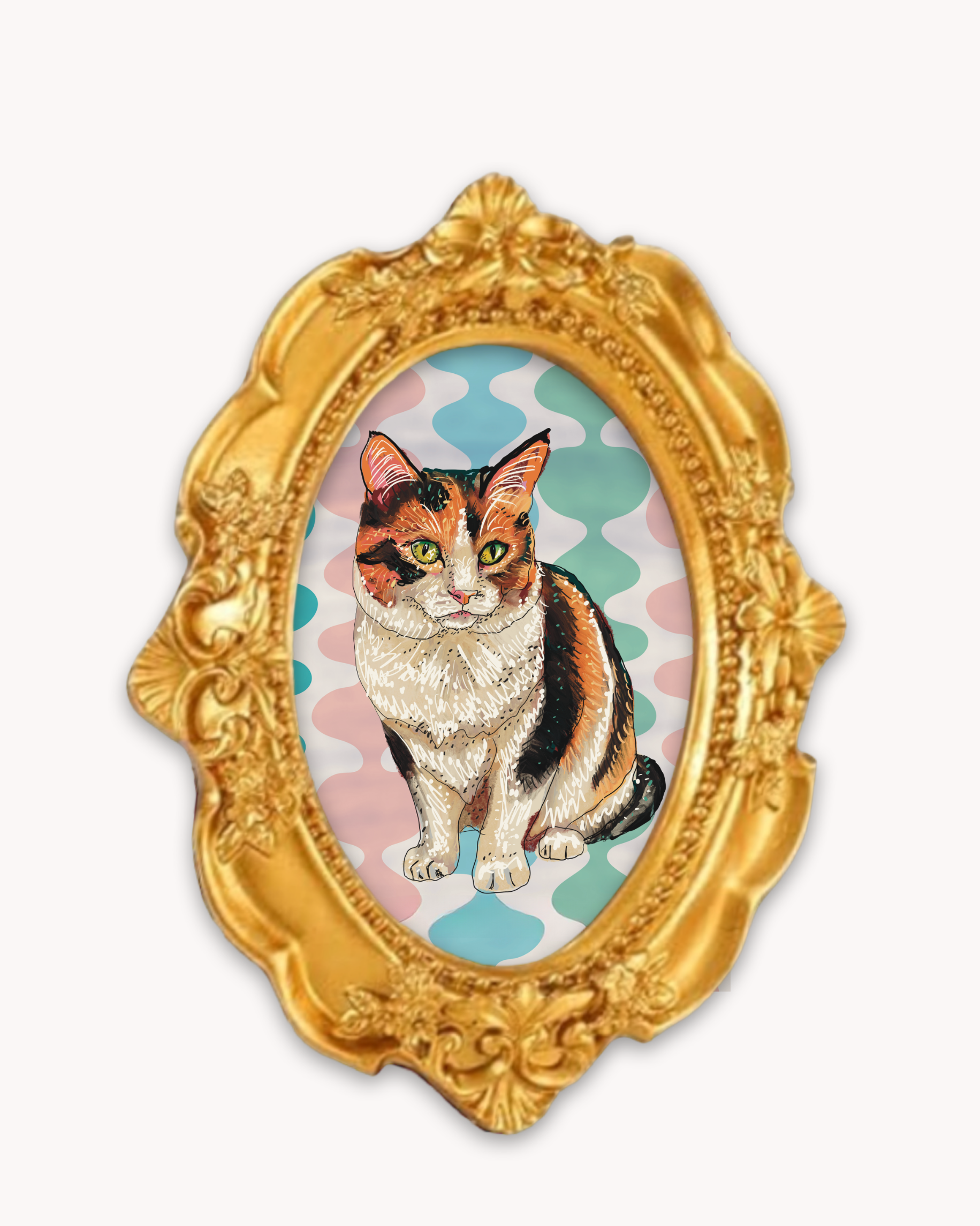 Calico Framed Magnet