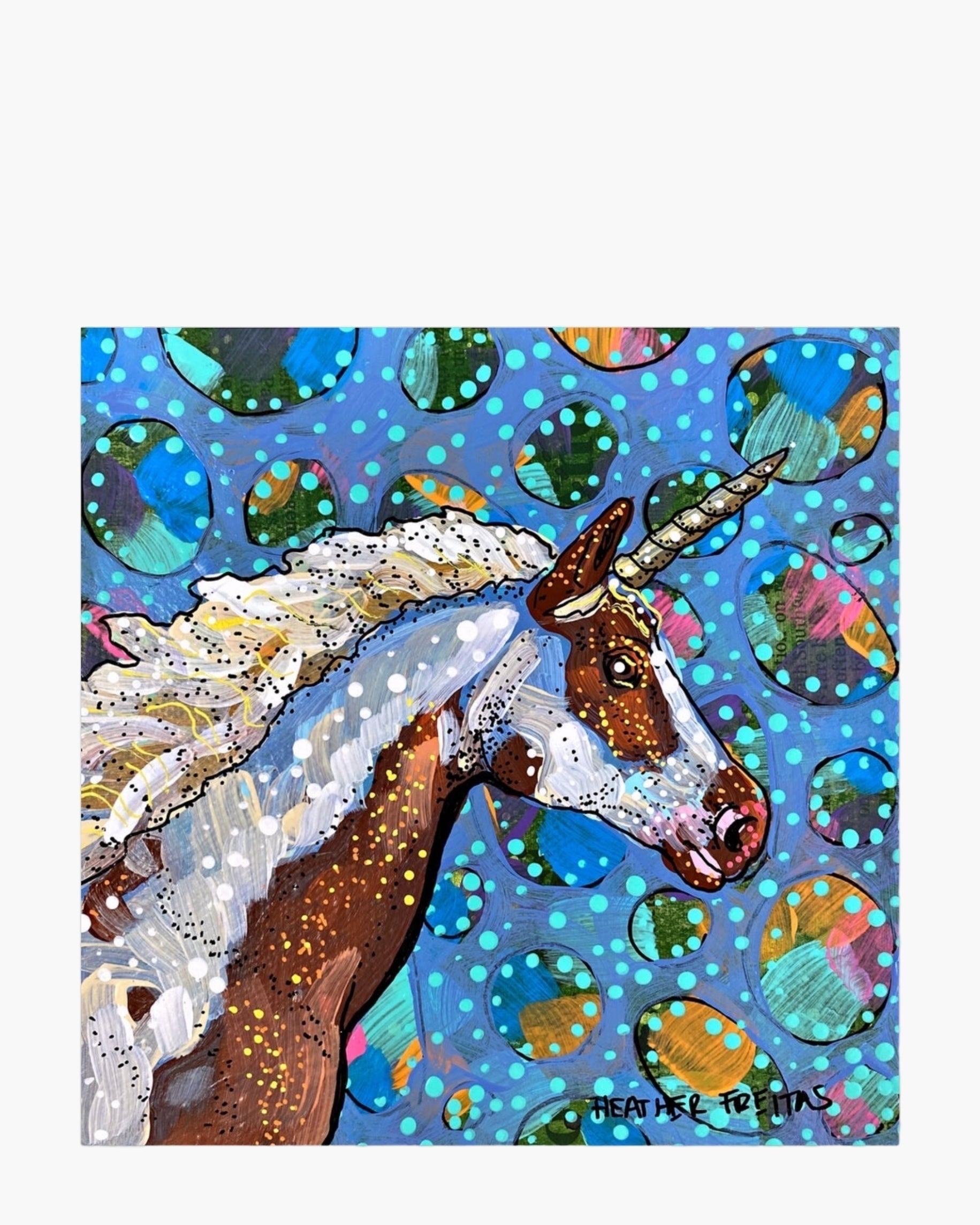 Painted Unicorn - Limited Edition Signed Paper Printt