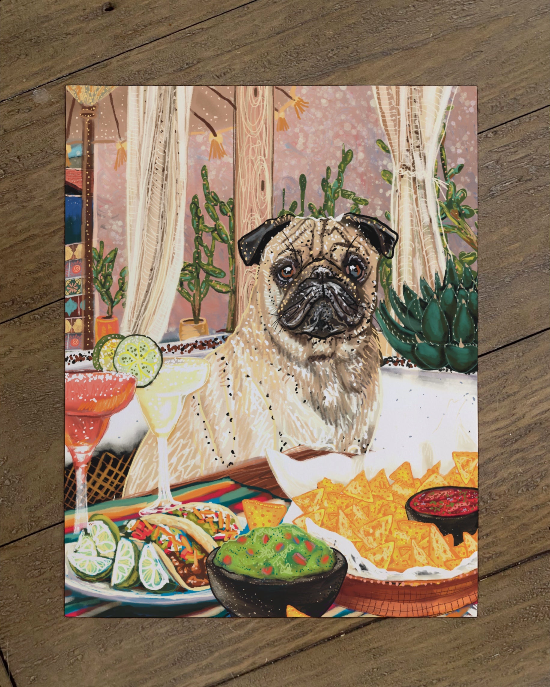 Build Your Own Ding Dog Art Print - Pug