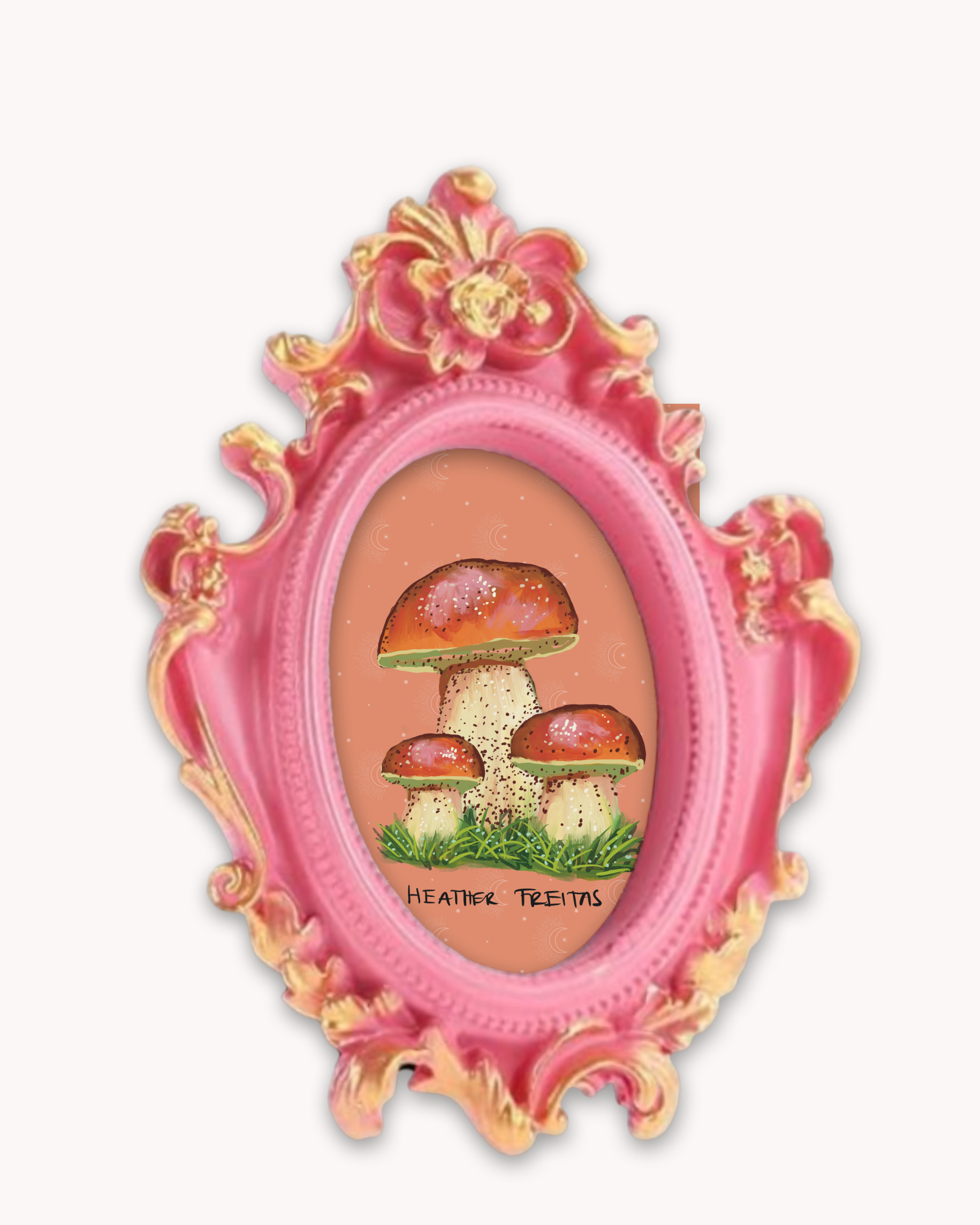 Penny Bun Mushroom Framed Magnet