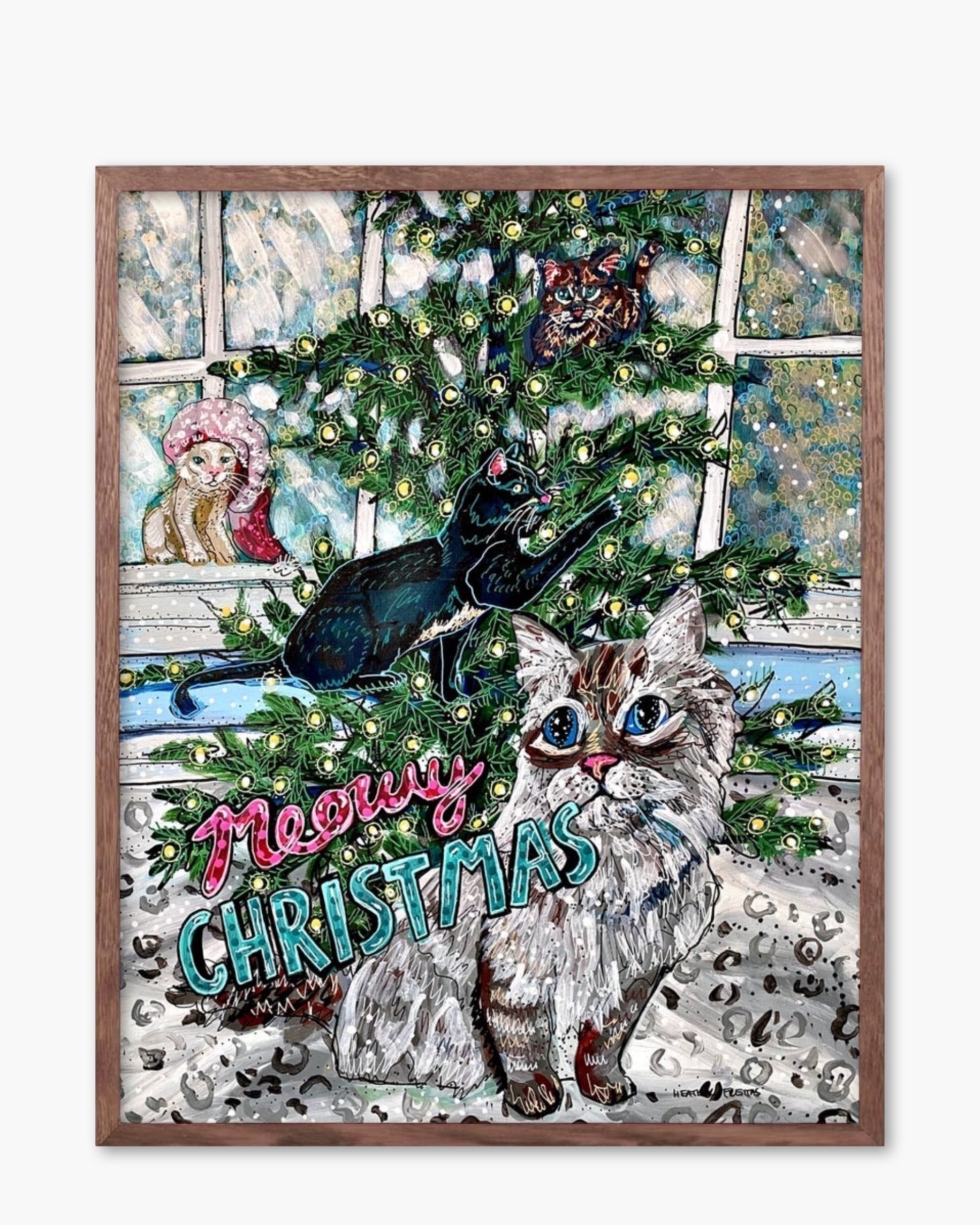 Meowy Christmas - Limited Edition Signed Paper Print