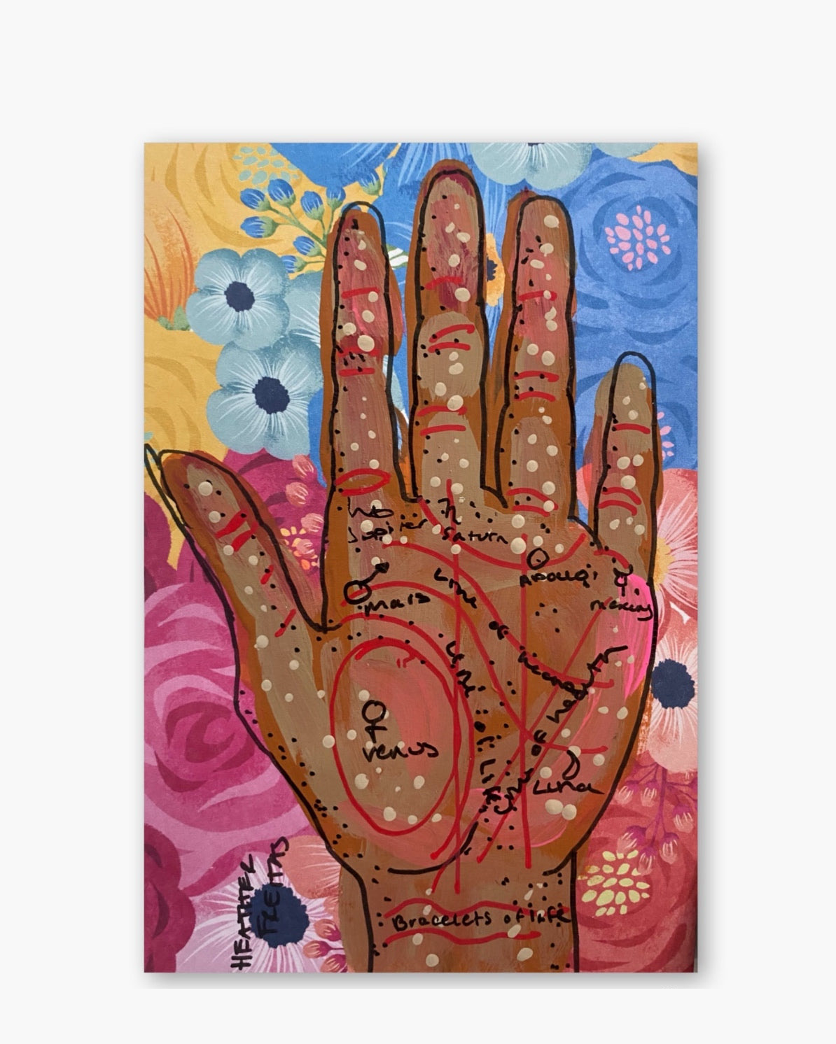 Floral Palmistry ( Original Painting )