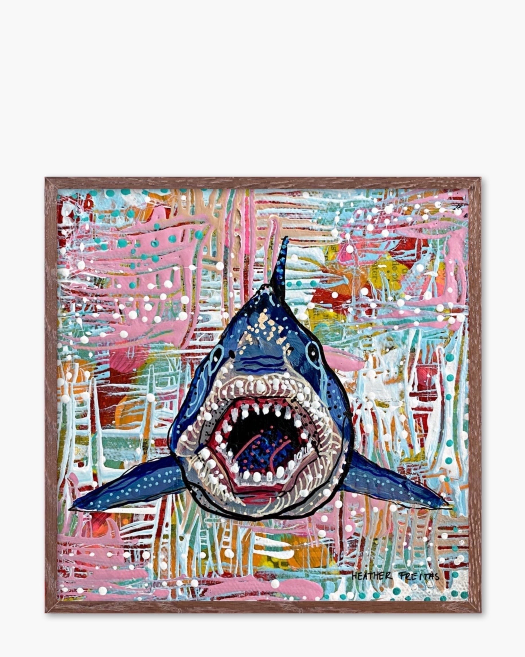 Pastel Great White - Limited Edition Signed Paper Printt