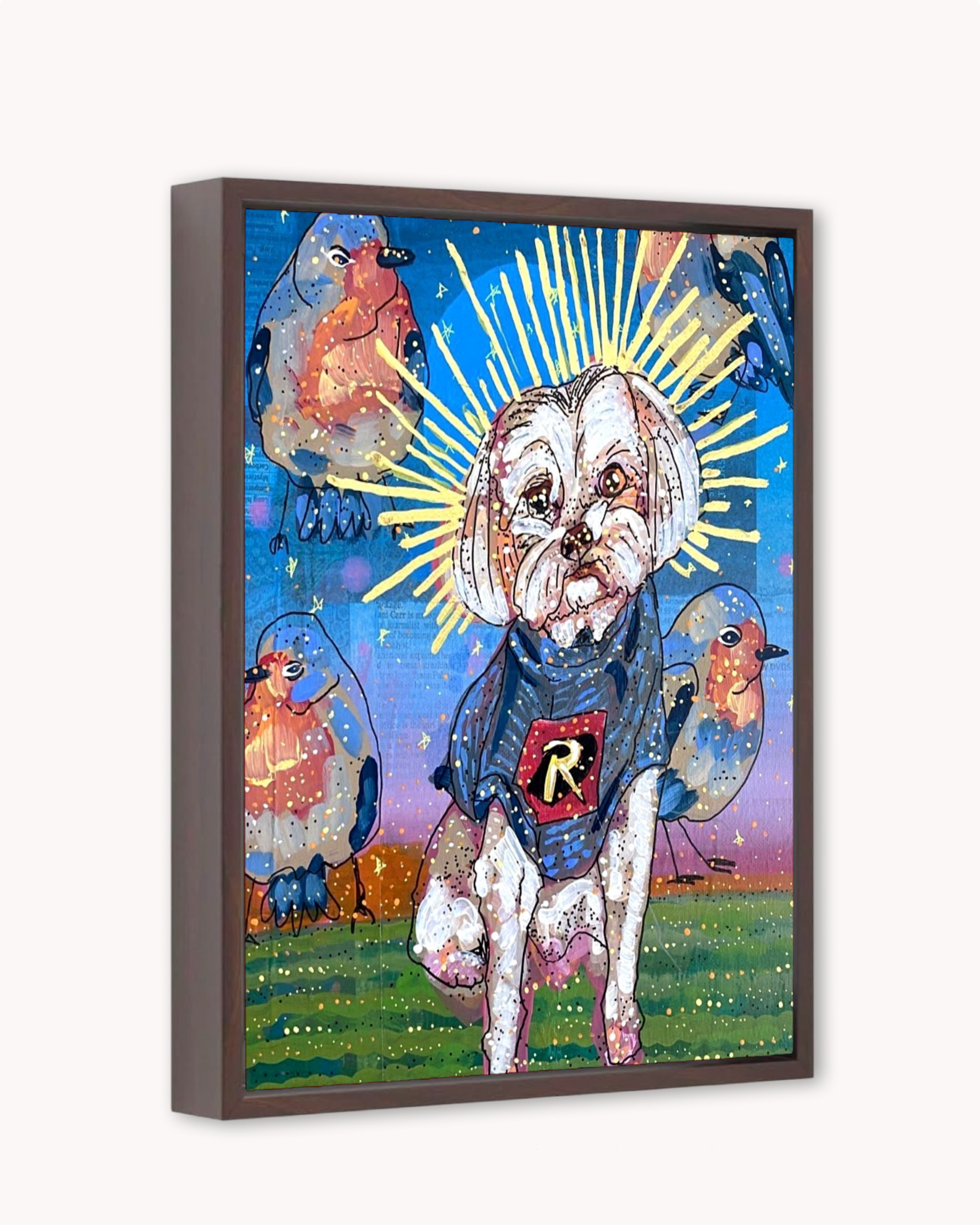 Custom Pet Portrait Painting - Gallery Wrapped Canvas