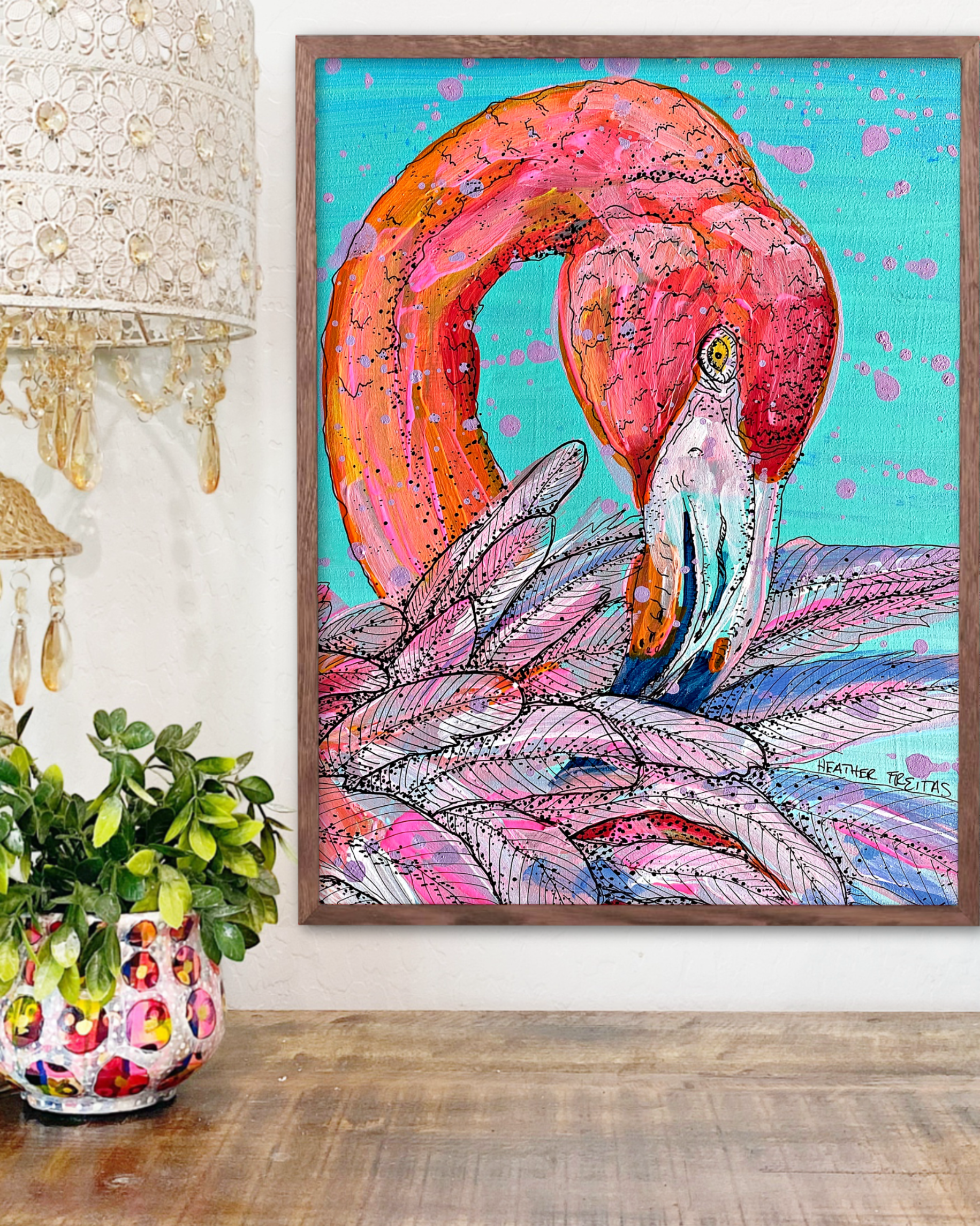 Garnet Flamingo - Limited Edition Print