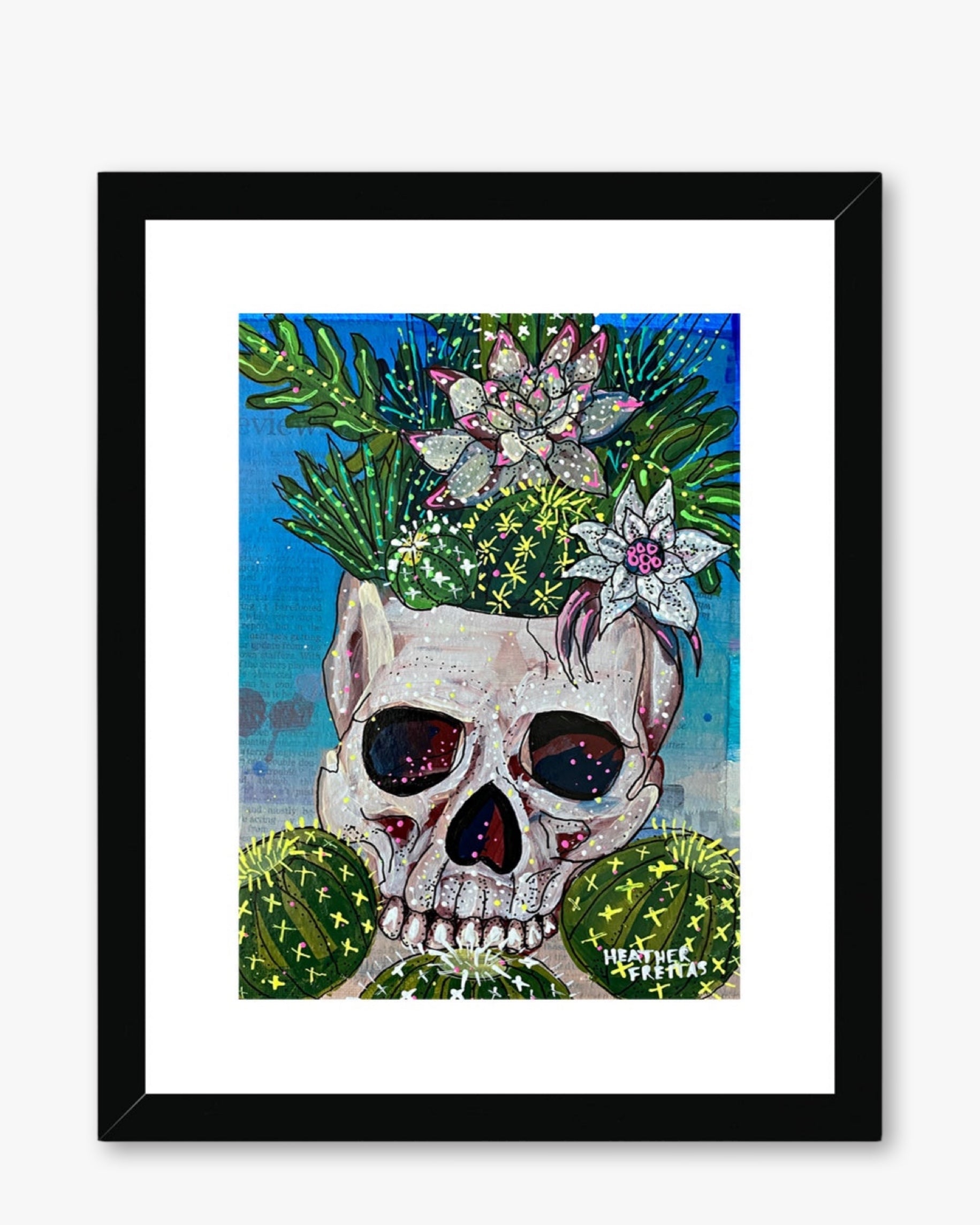 Desert Bloom Framed & Mounted Print - Heather Freitas - fine art home deccor