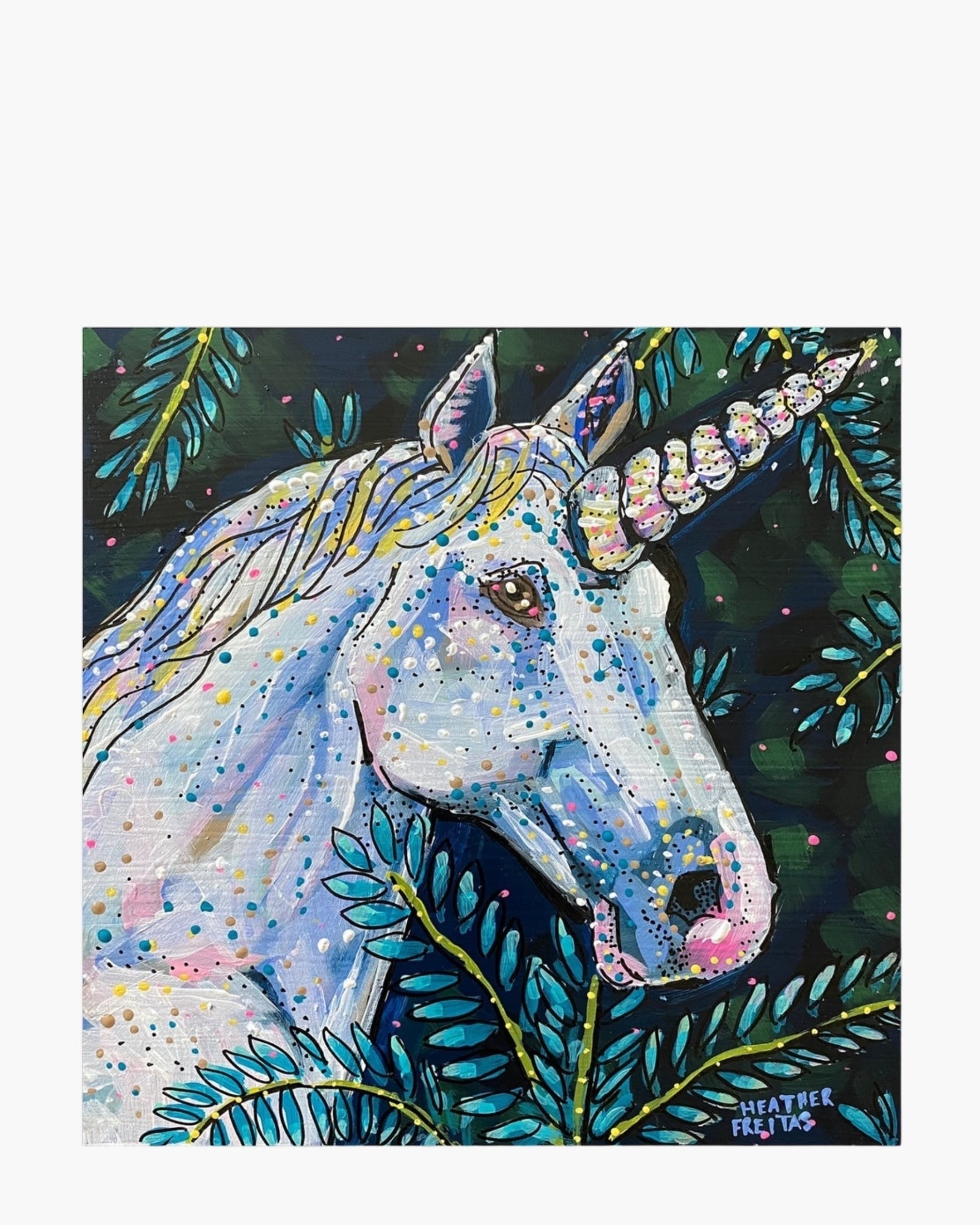 Emerald Unicorn - Limited Edition Signed Paper Printt