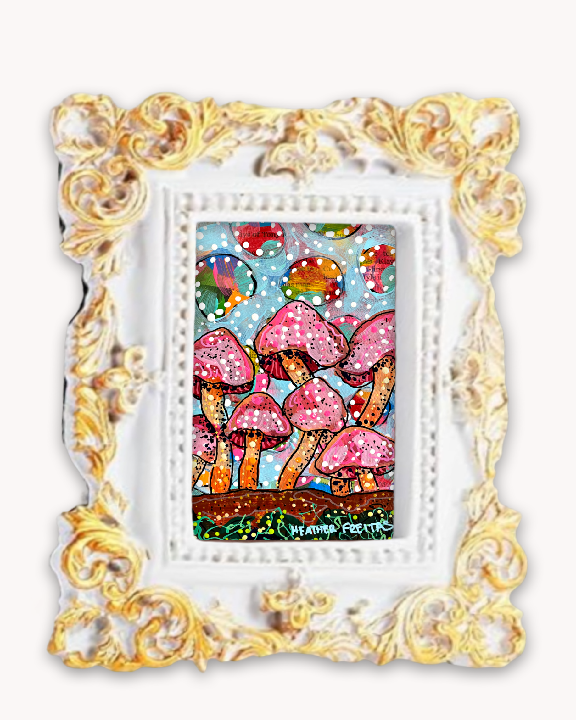 Cotton Candy Caps Framed Magnet