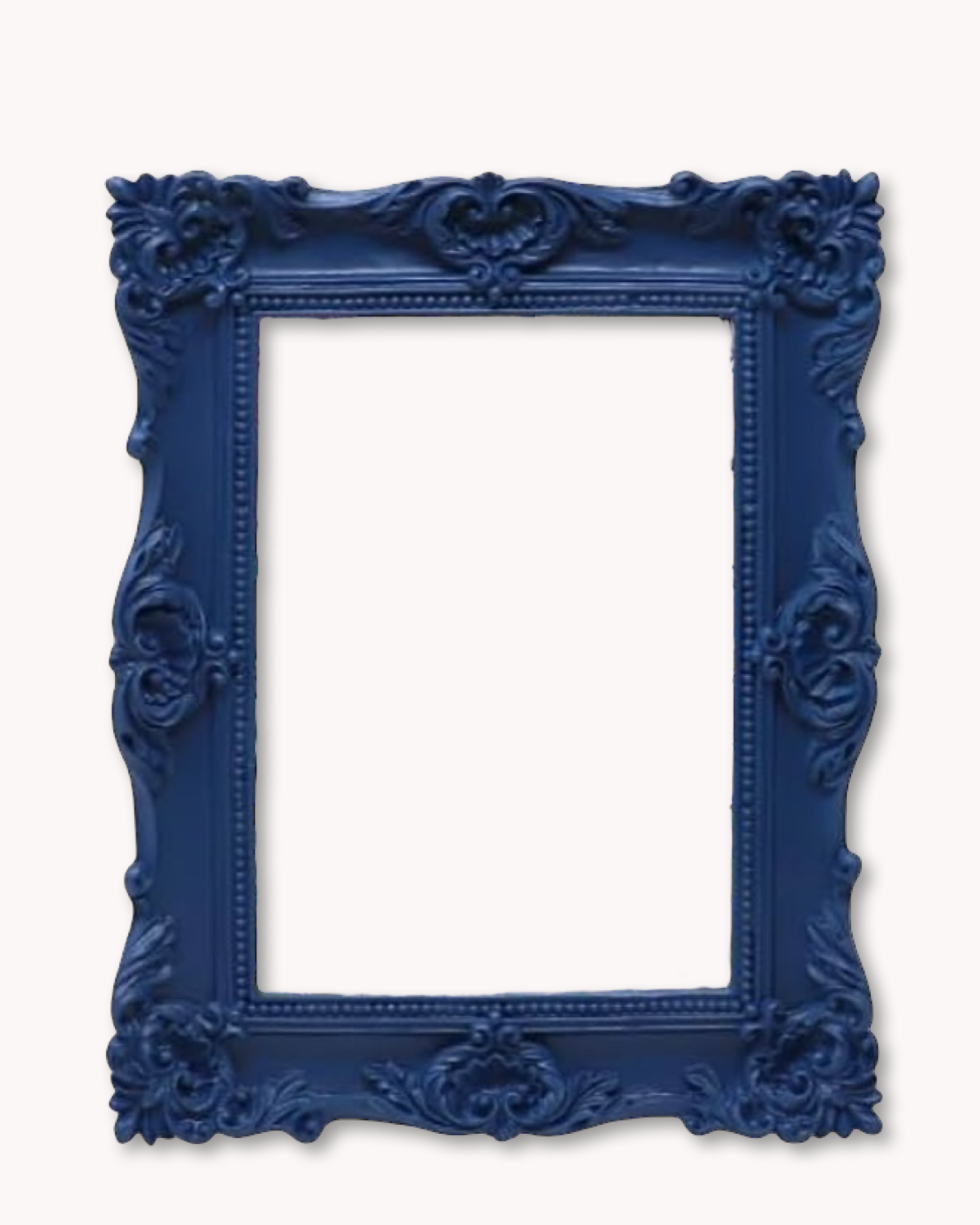 Navy Ornate Frame ( for small works on paper and panel )