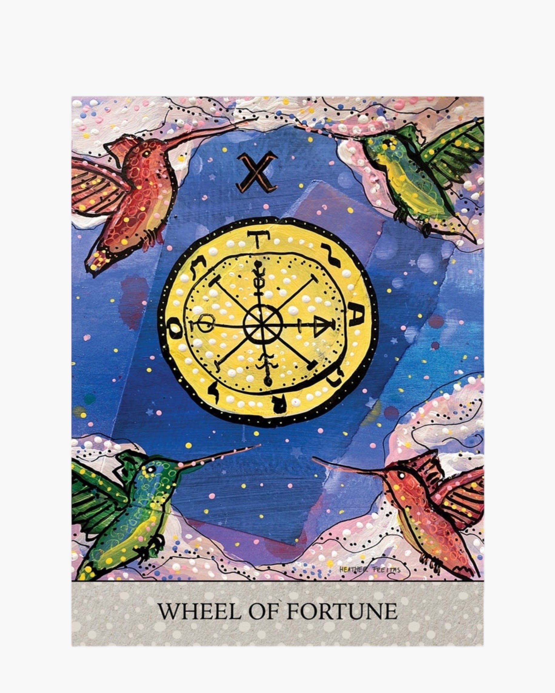 Wheel Of Fortune Tarot - Limited Edition Signed Paper Print