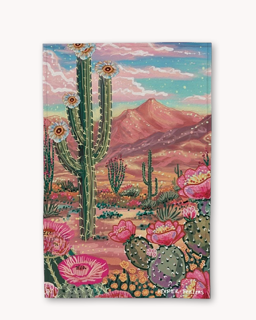 Desert Paradise Tea Towel