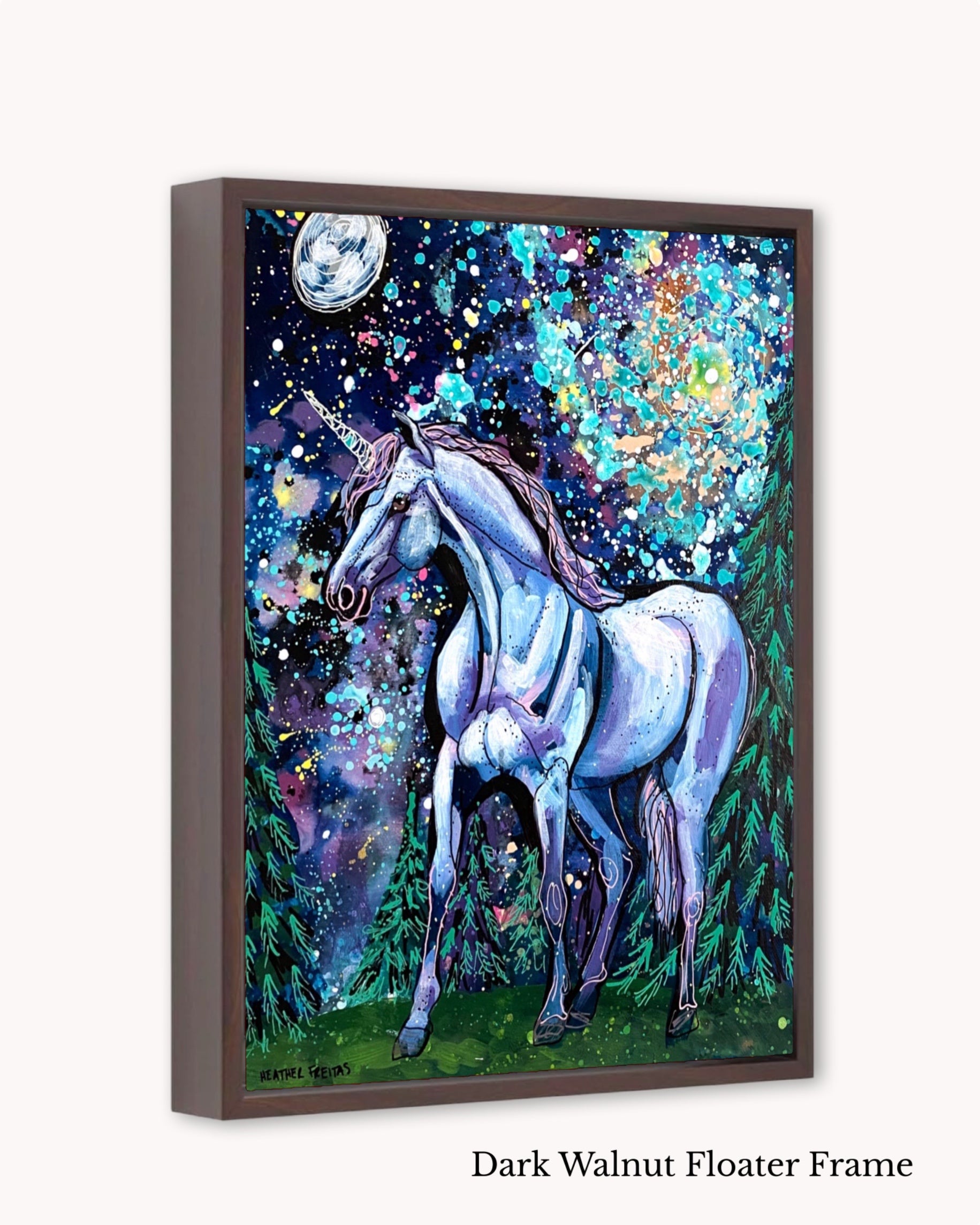 Spiral Galaxy Unicorn ( Original Painting )