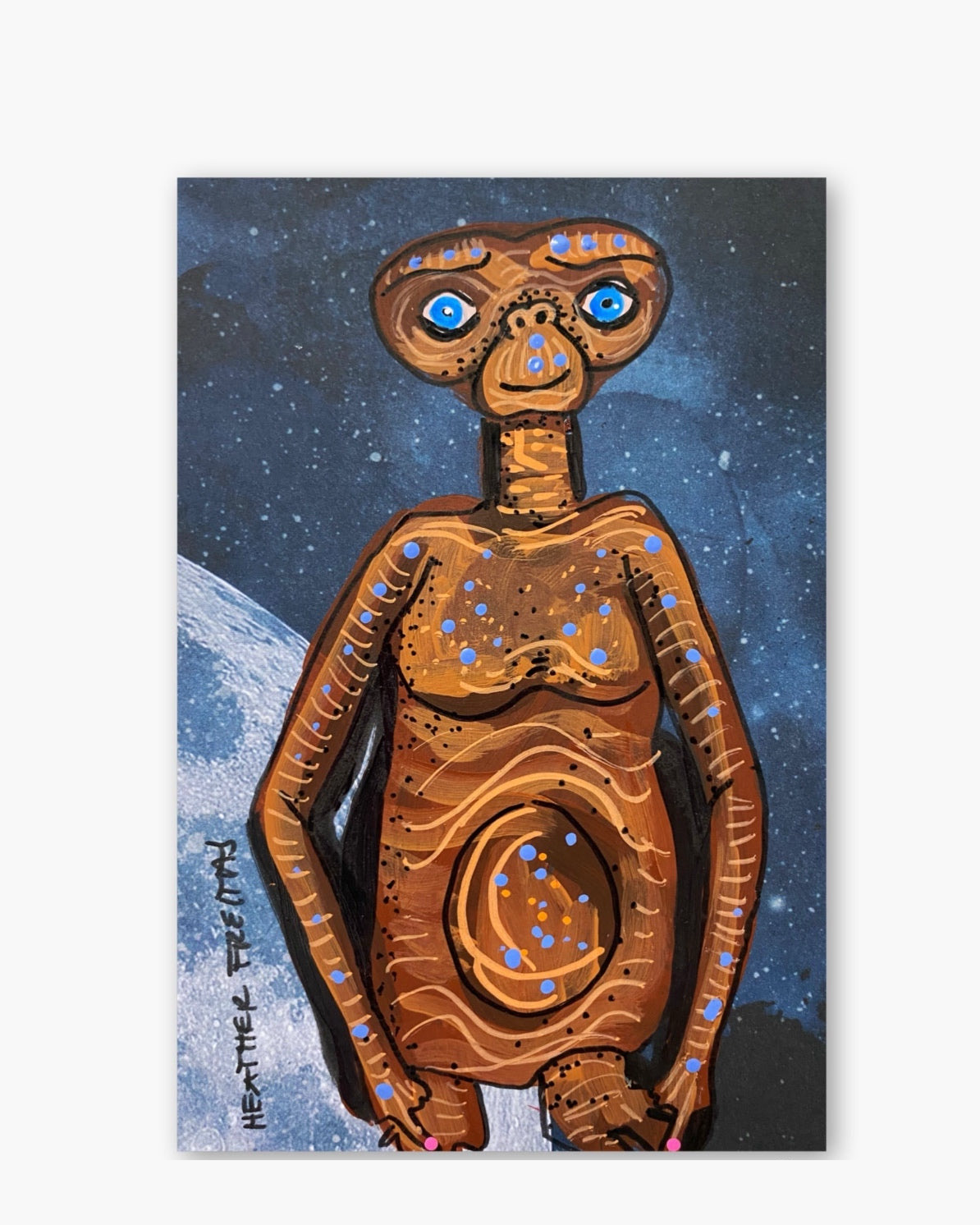 Extraterrestrial Moon ( Original Painting )