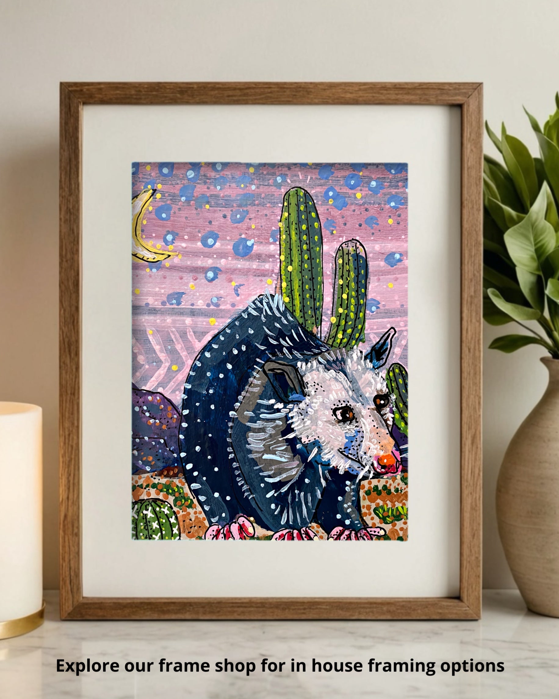 Southwest Opossum - Limited Edition Print