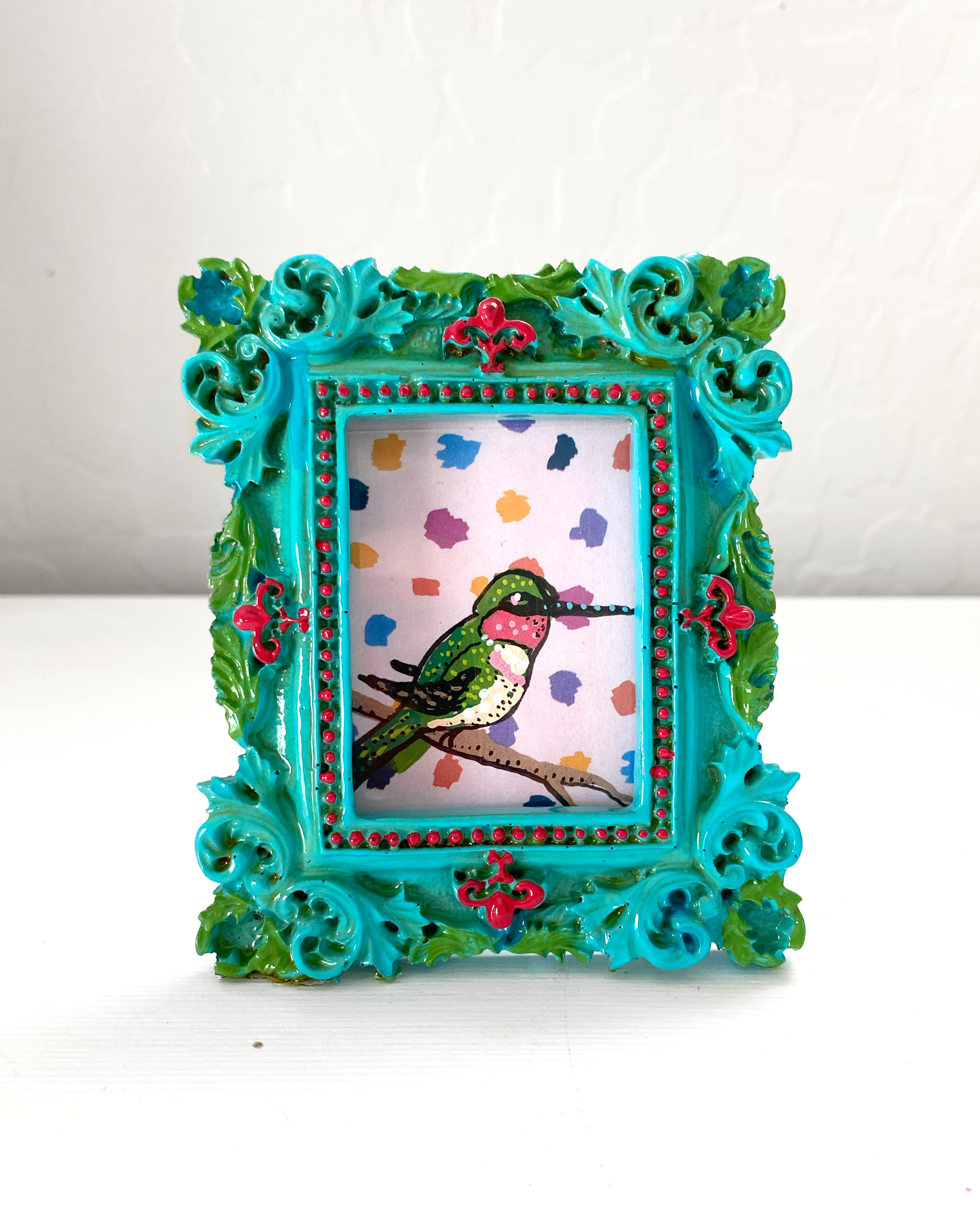 Party Hummingbird ( Mini Original Painting )