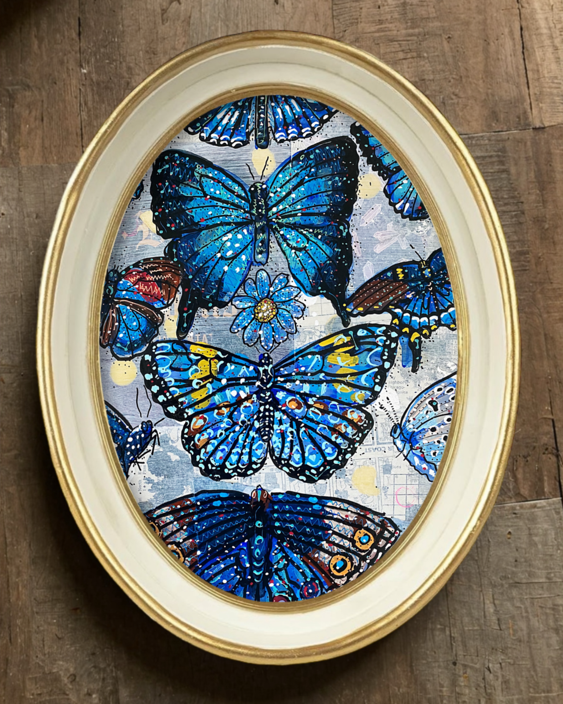 Butterfly Blue Trinket Tray