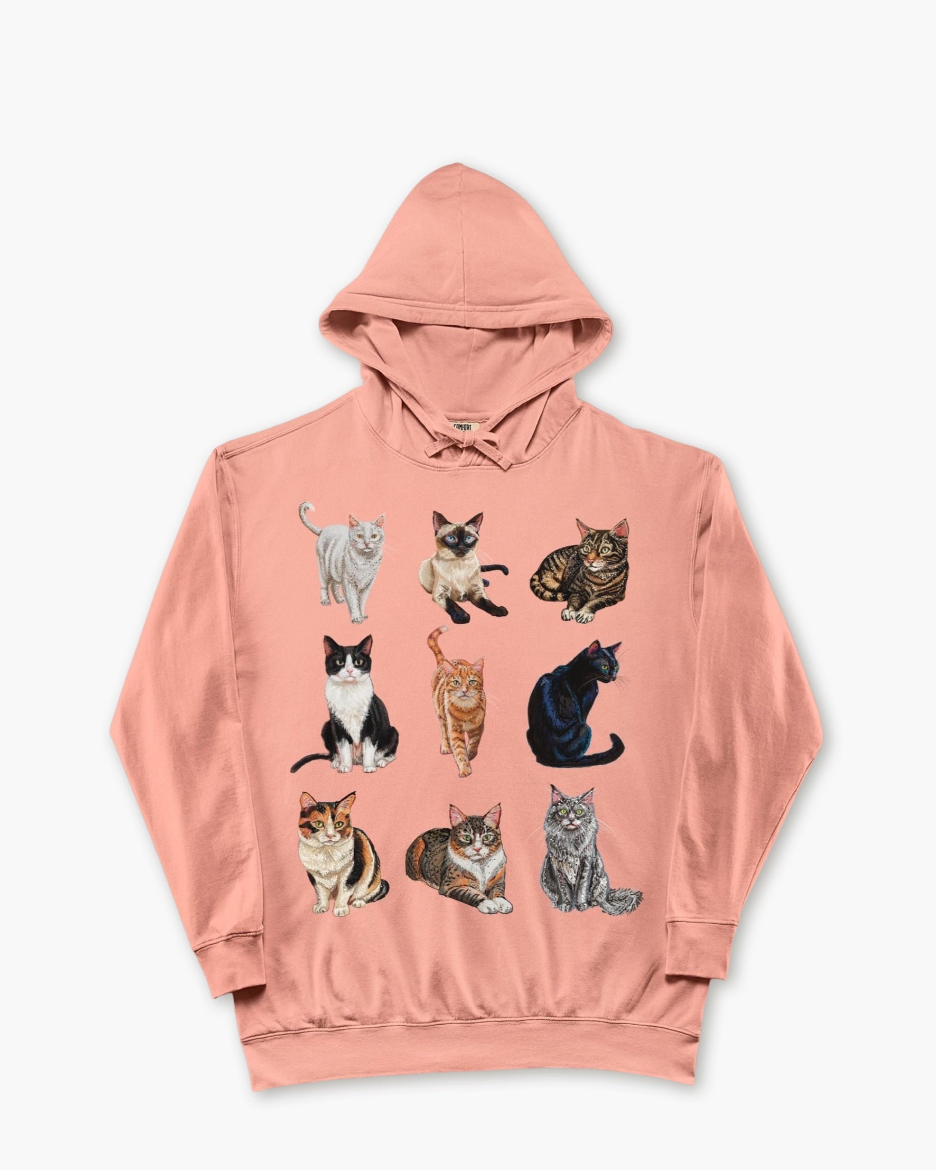 Cats Lightweight Hooded Sweatshirt