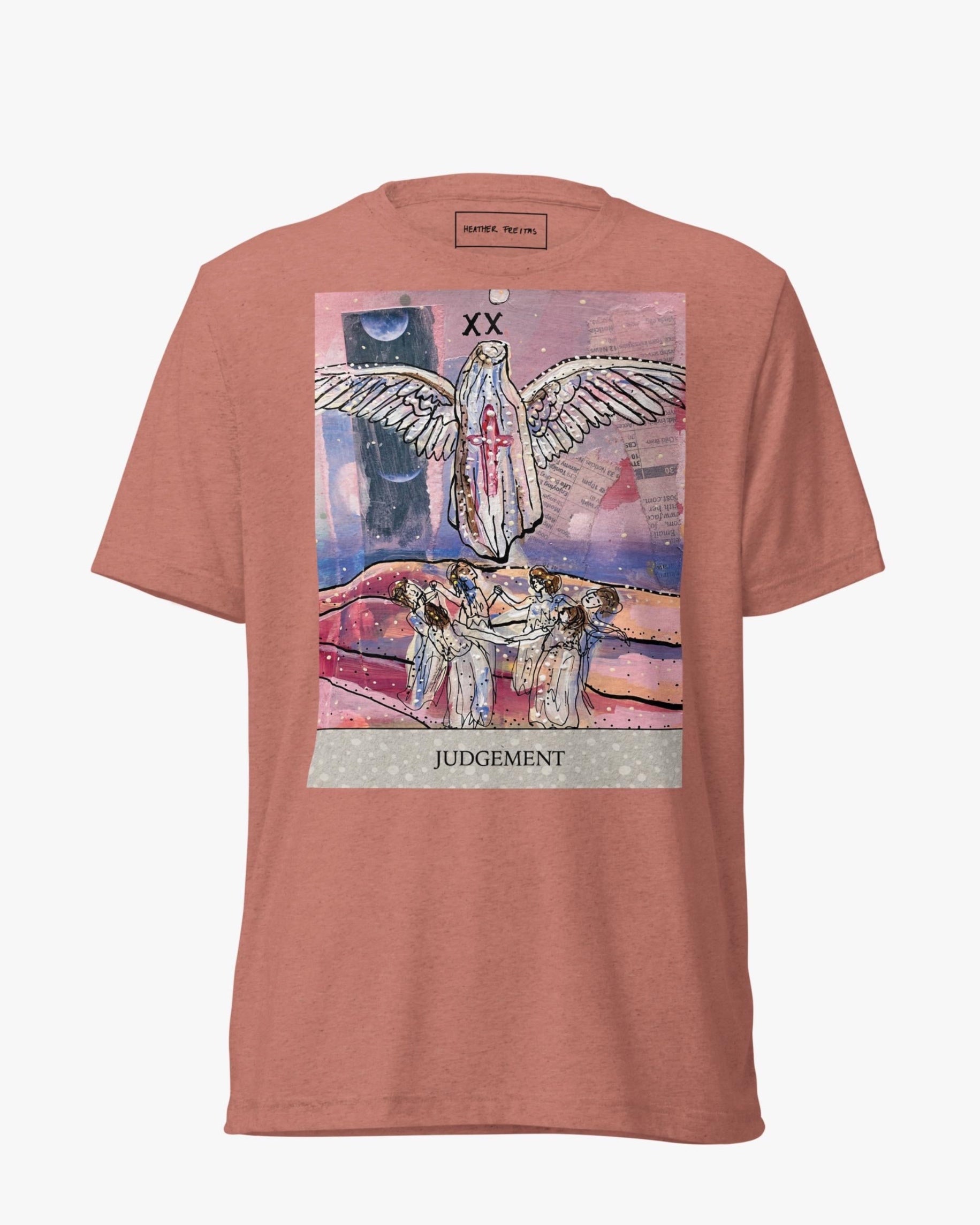 Judgement Tarot Unisex Short Sleeve T-shirt - Heather Freitas - fine art home deccor