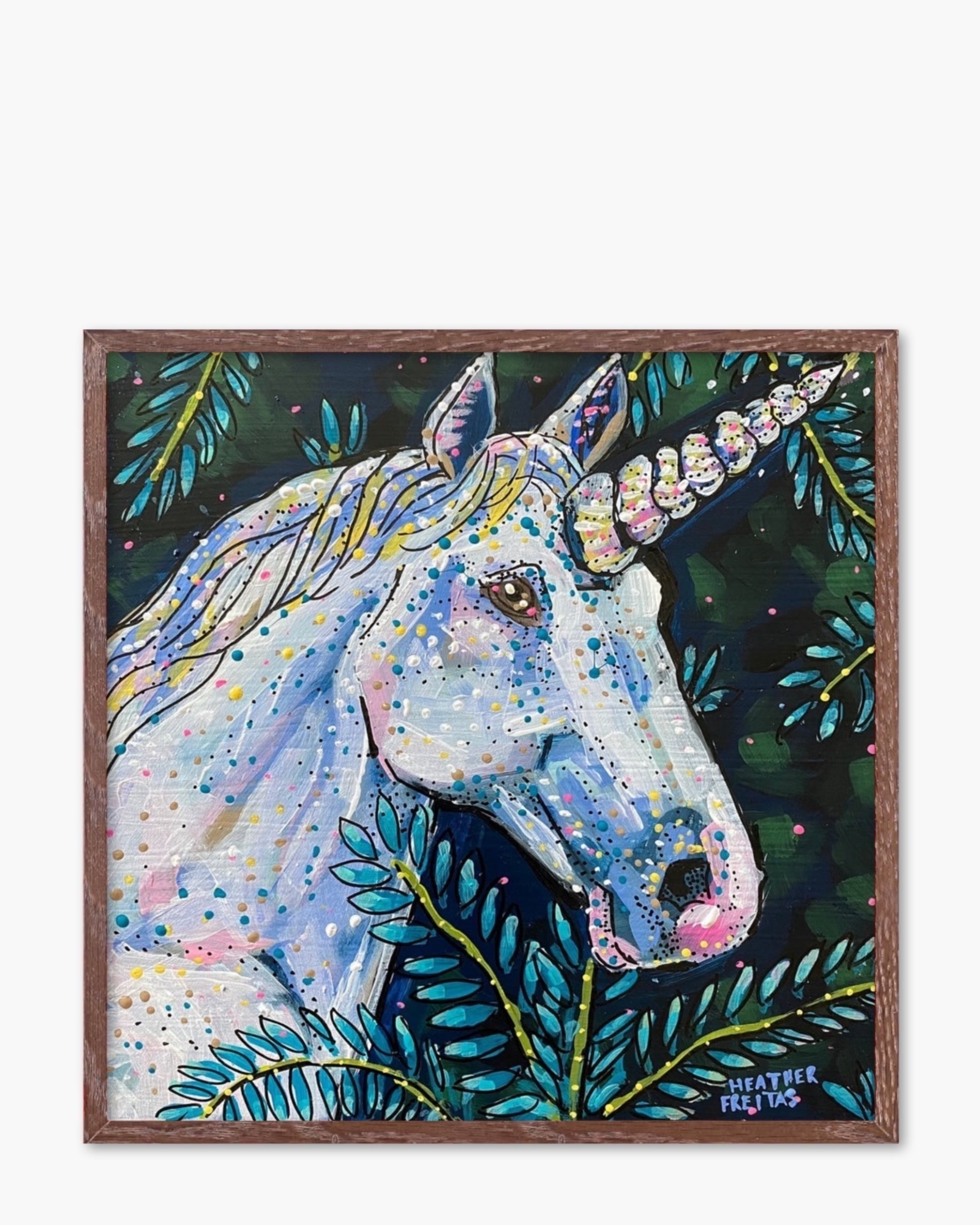 Emerald Unicorn - Limited Edition Signed Paper Printt