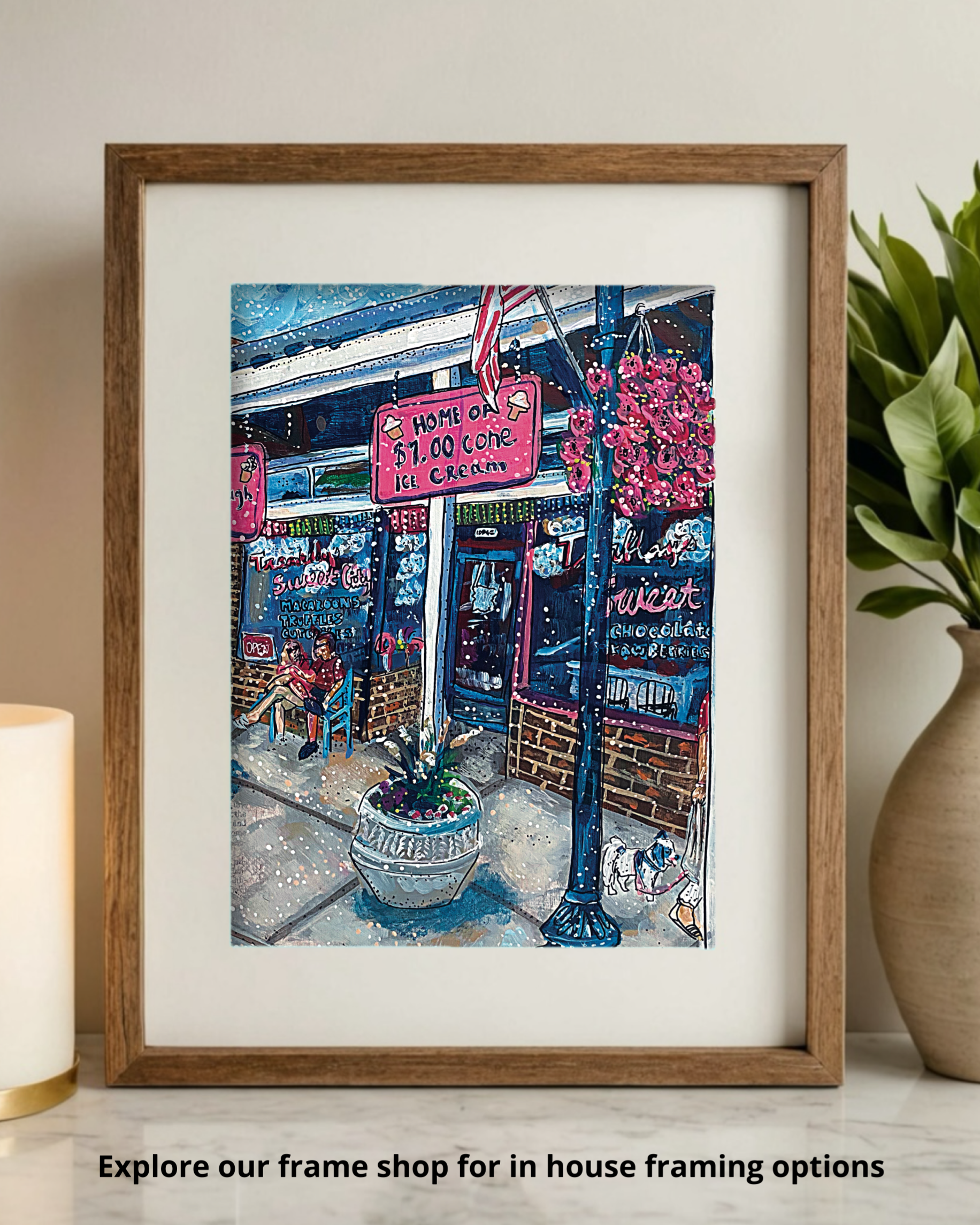 Vintage Icecream Shop - Limited Edition Print