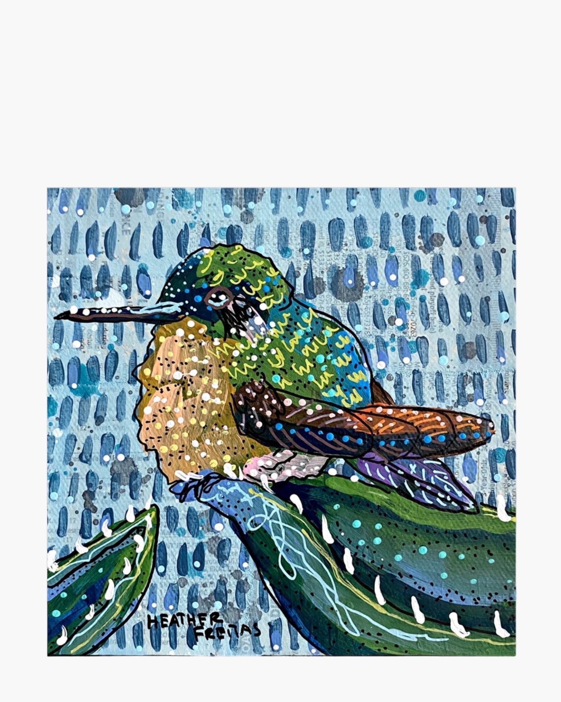 Rain Hummingbird - Limited Edition Signed Paper Printt