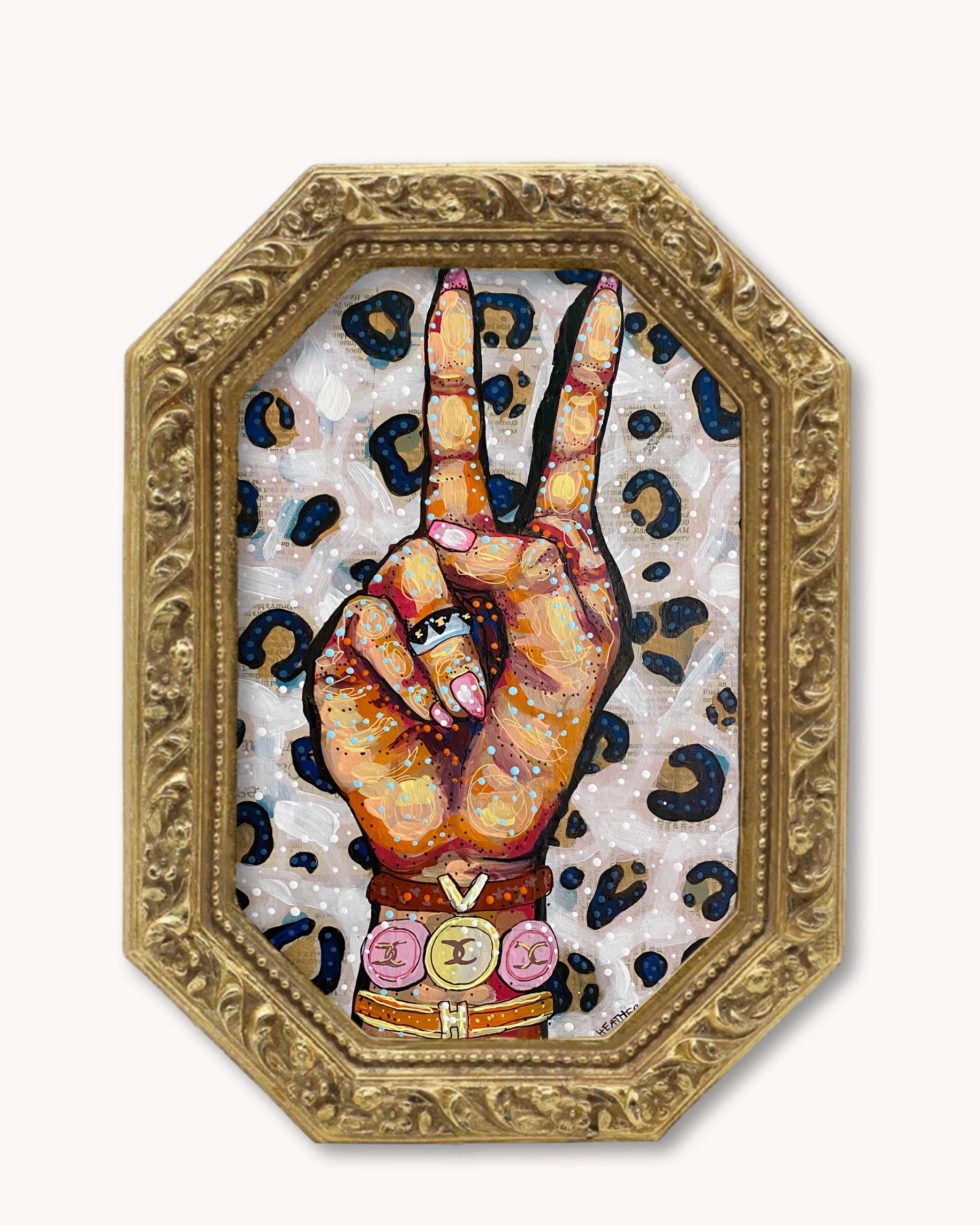 Peace, Love, Fashion & Leopard Trinket Tray