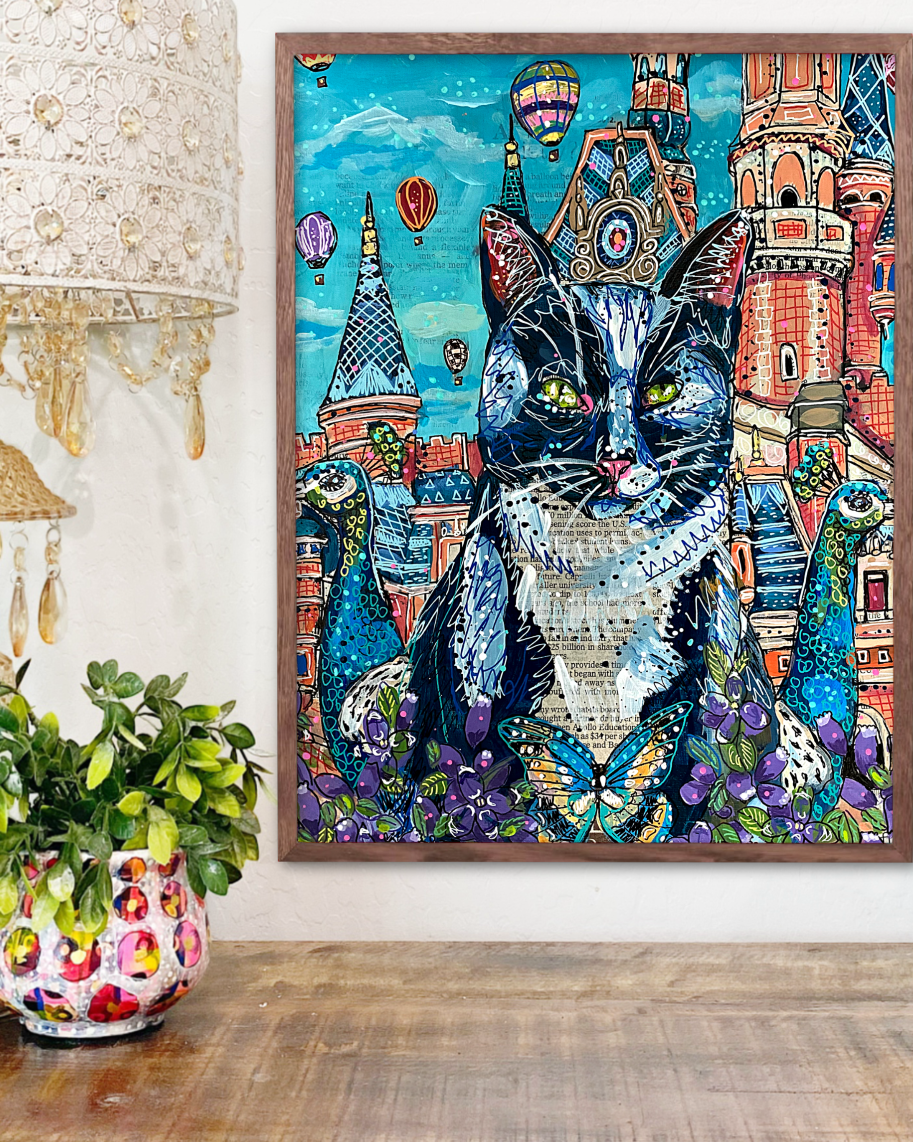 Sky Castle Cat - Limited Edition Print