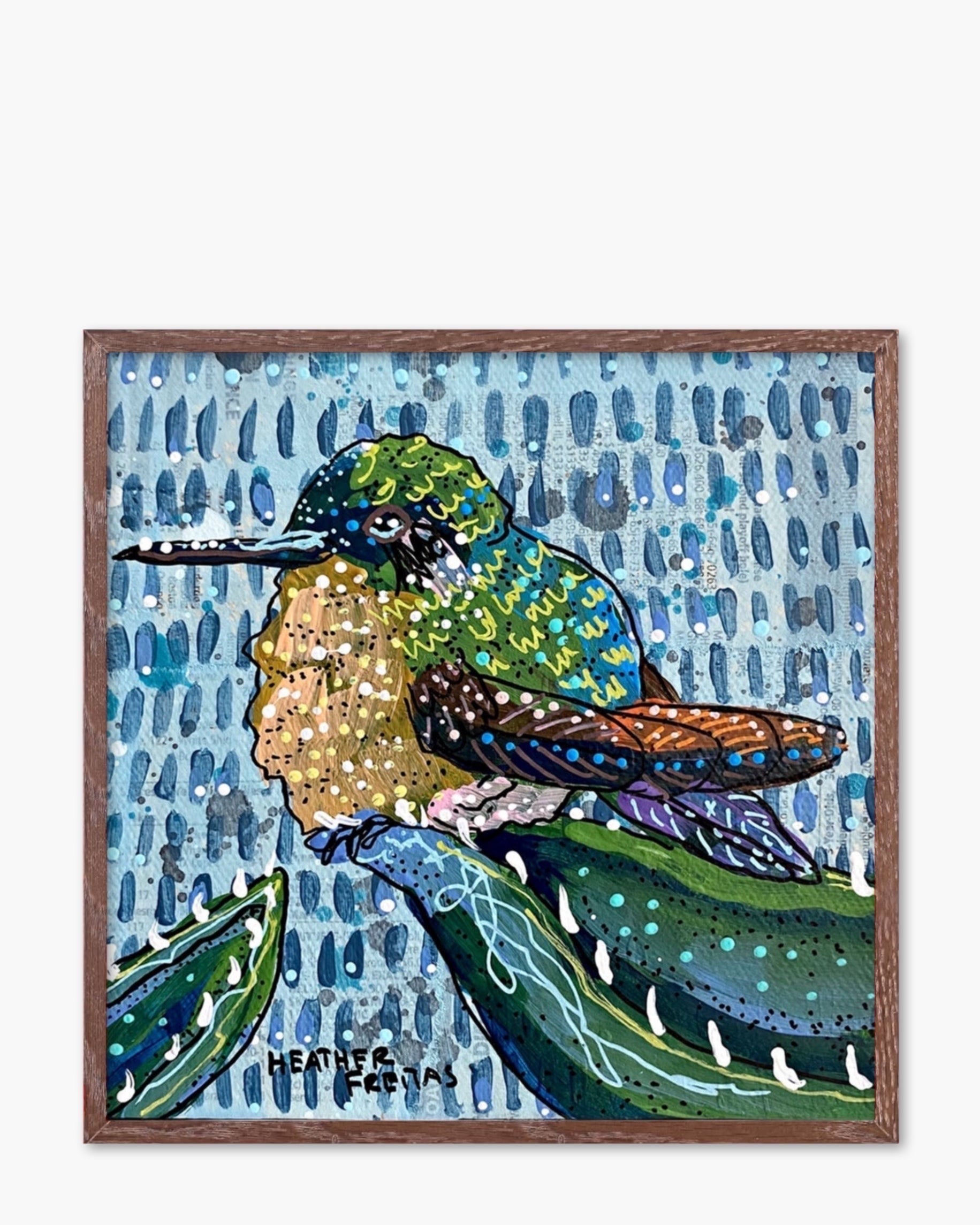 Rain Hummingbird - Limited Edition Signed Paper Printt