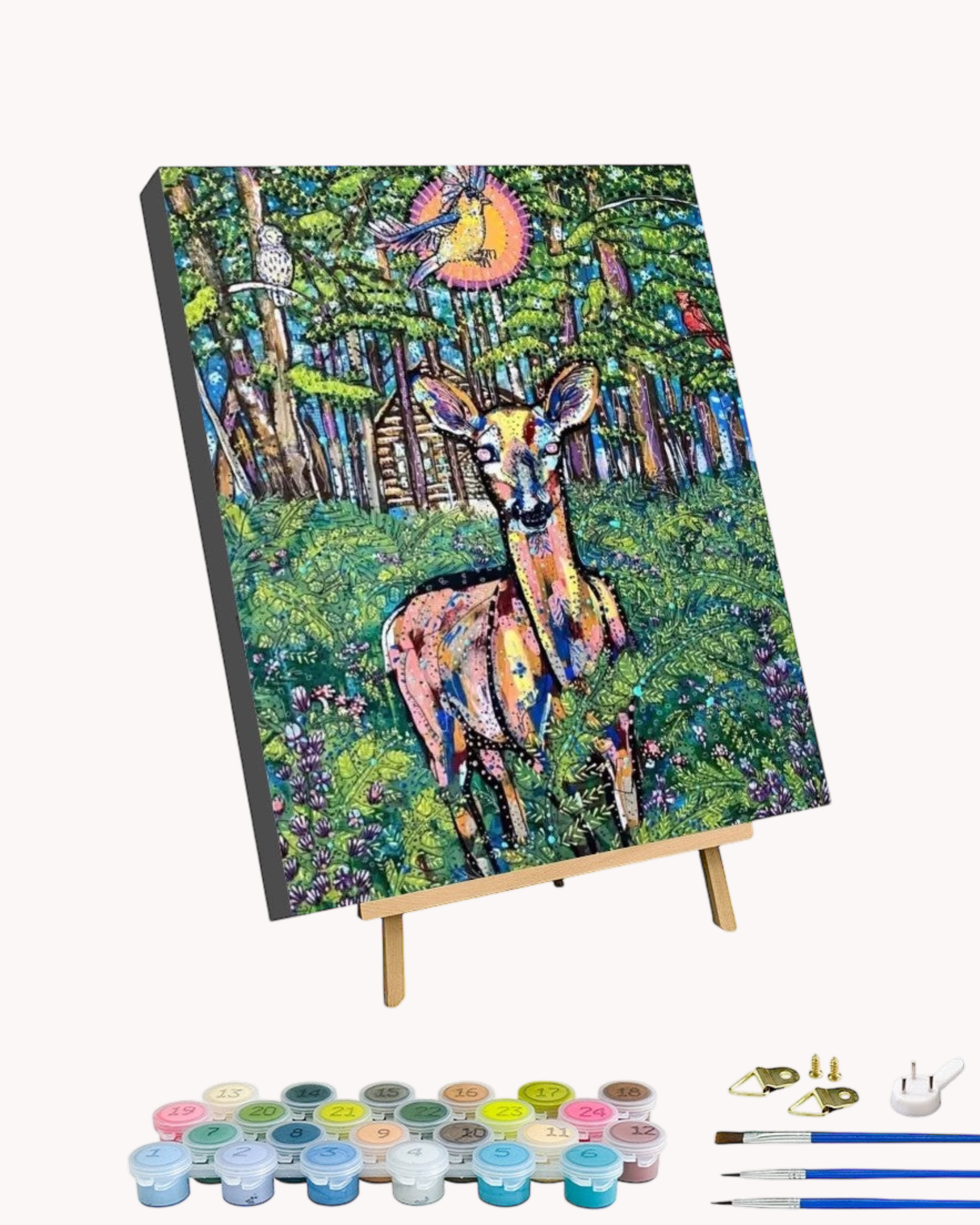 Hayward Deer - Paint by Numbers Kit for Adults with Stand