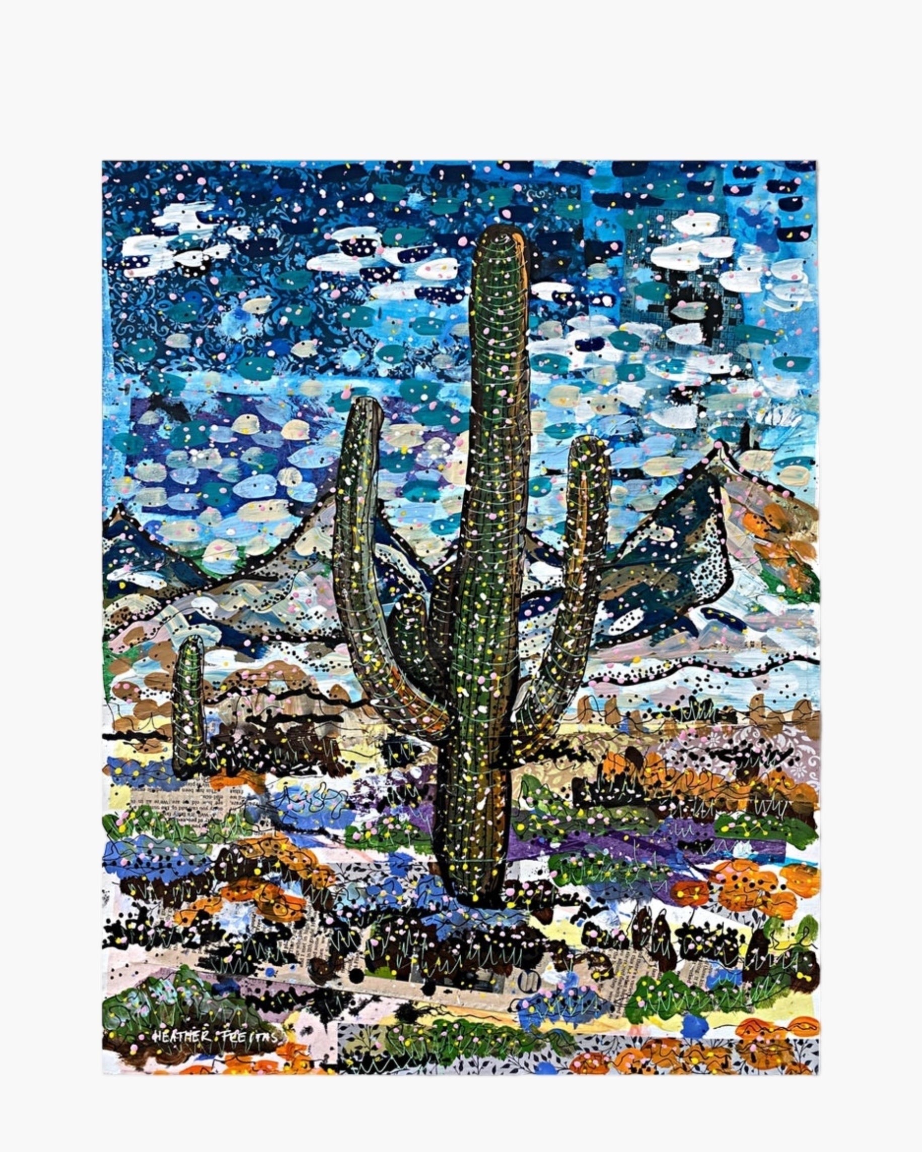 Cactus Peaks - Limited Edition Print