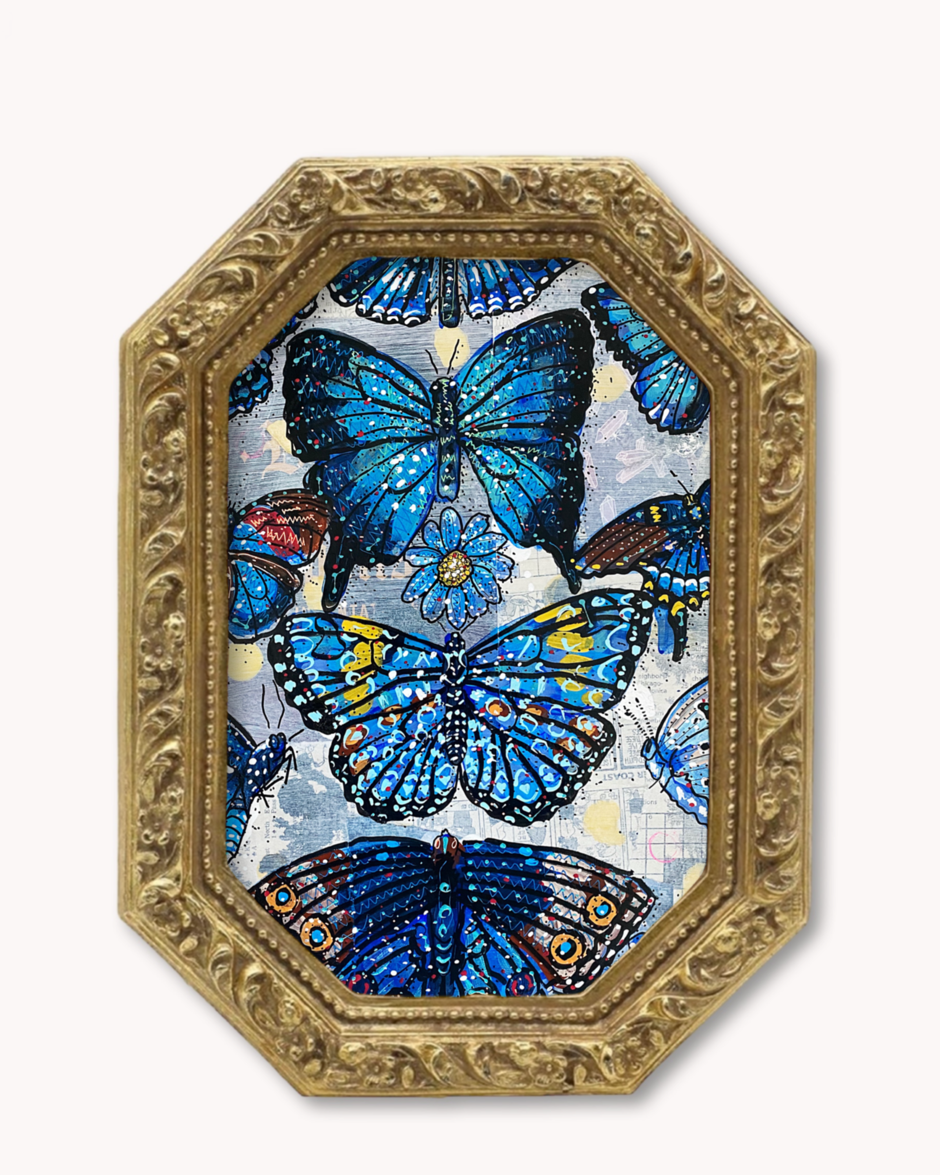 Butterfly Blue Trinket Tray