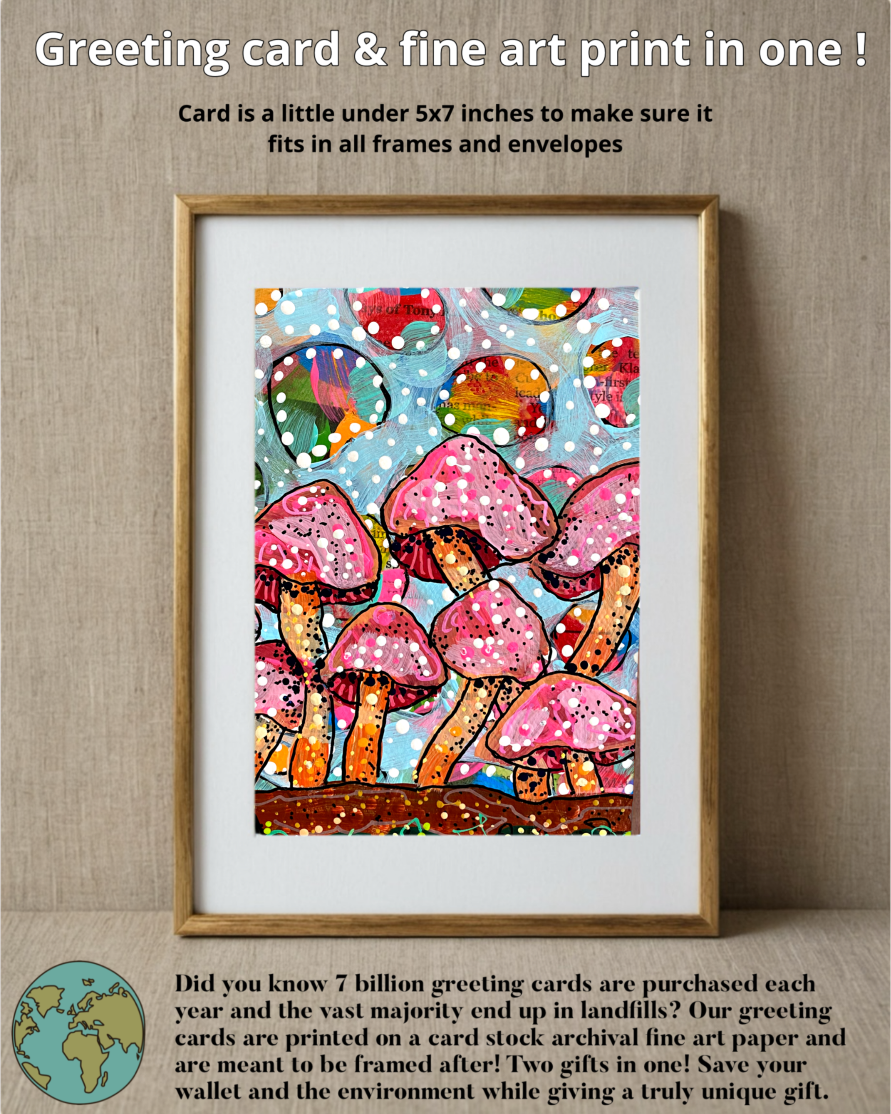 Cotton Candy Caps - Greeting Card / Fine Art Print