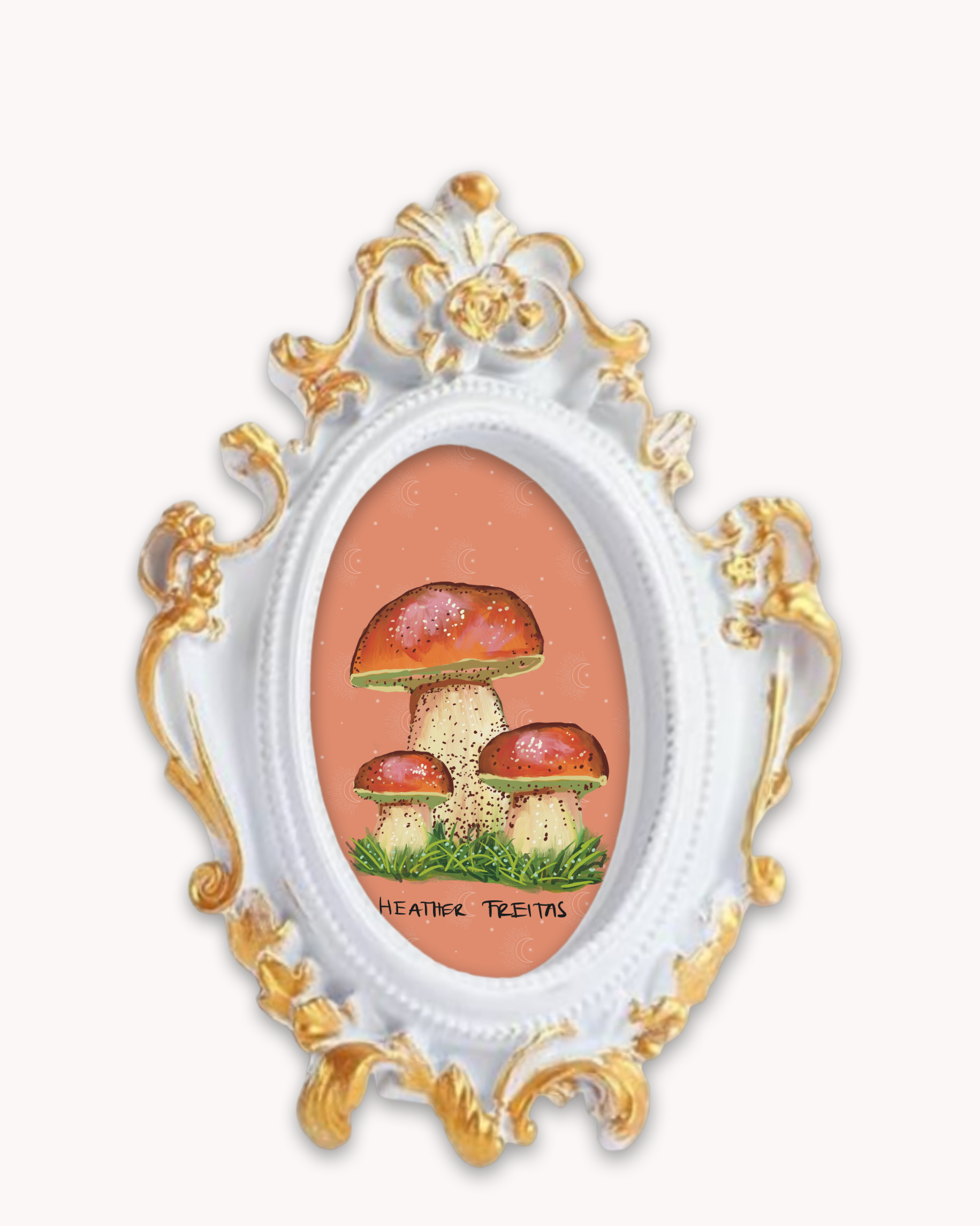 Penny Bun Mushroom Framed Magnet