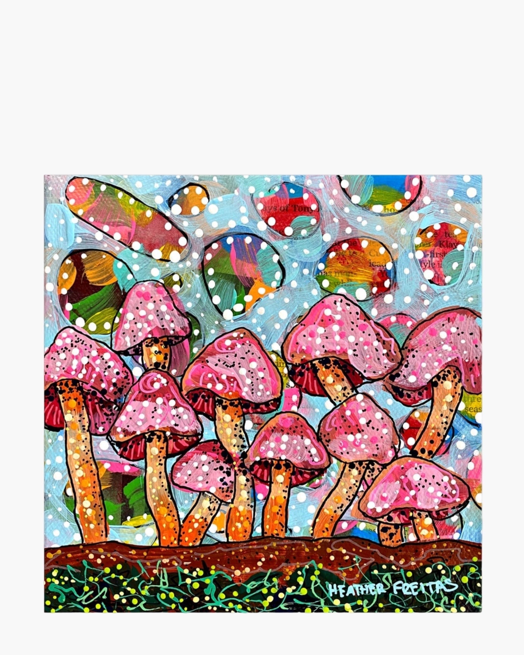 Cotton Candy Mushrooms - Limited Edition Signed Paper Print