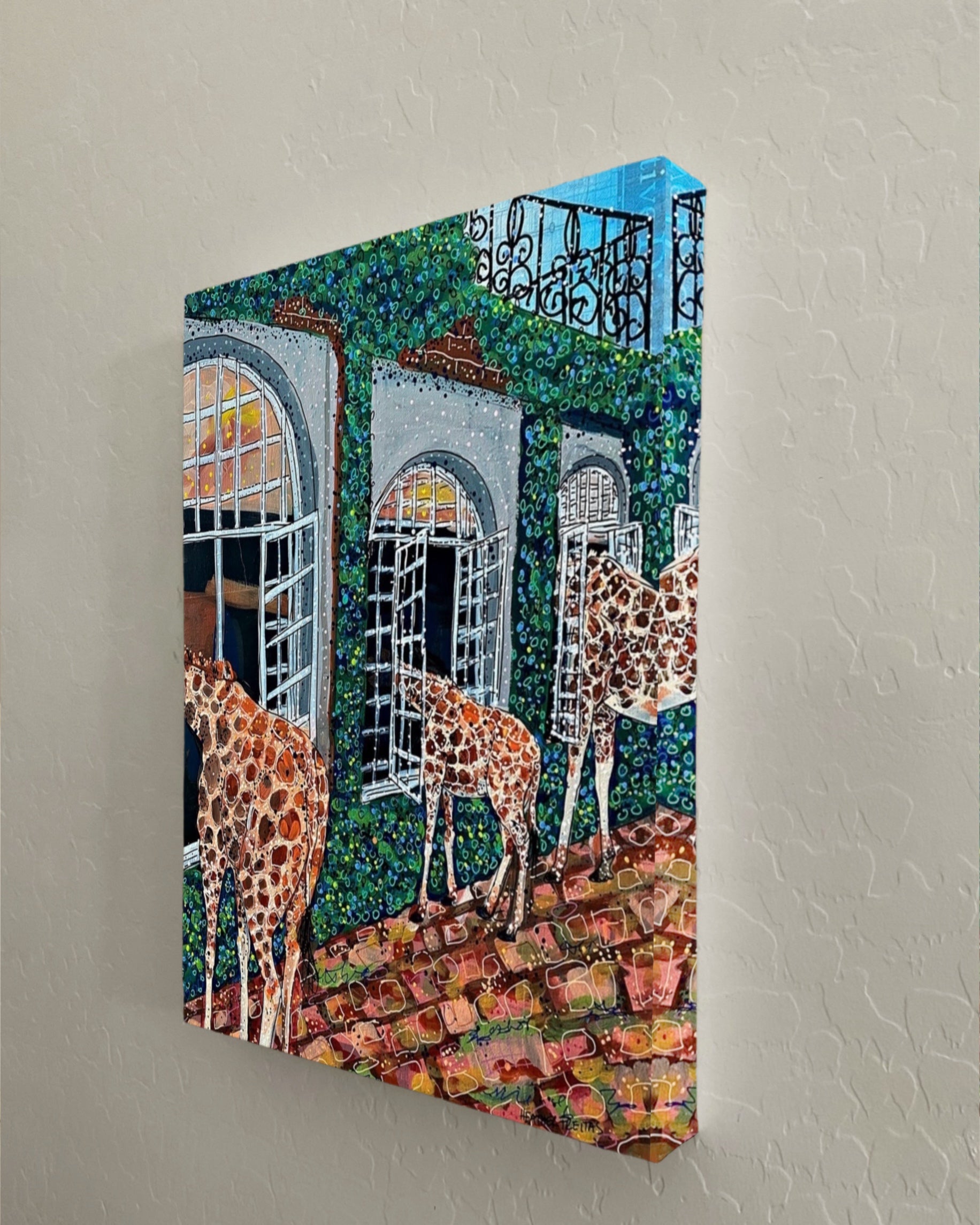 Fine Dining Giraffe - Limited Edition Print