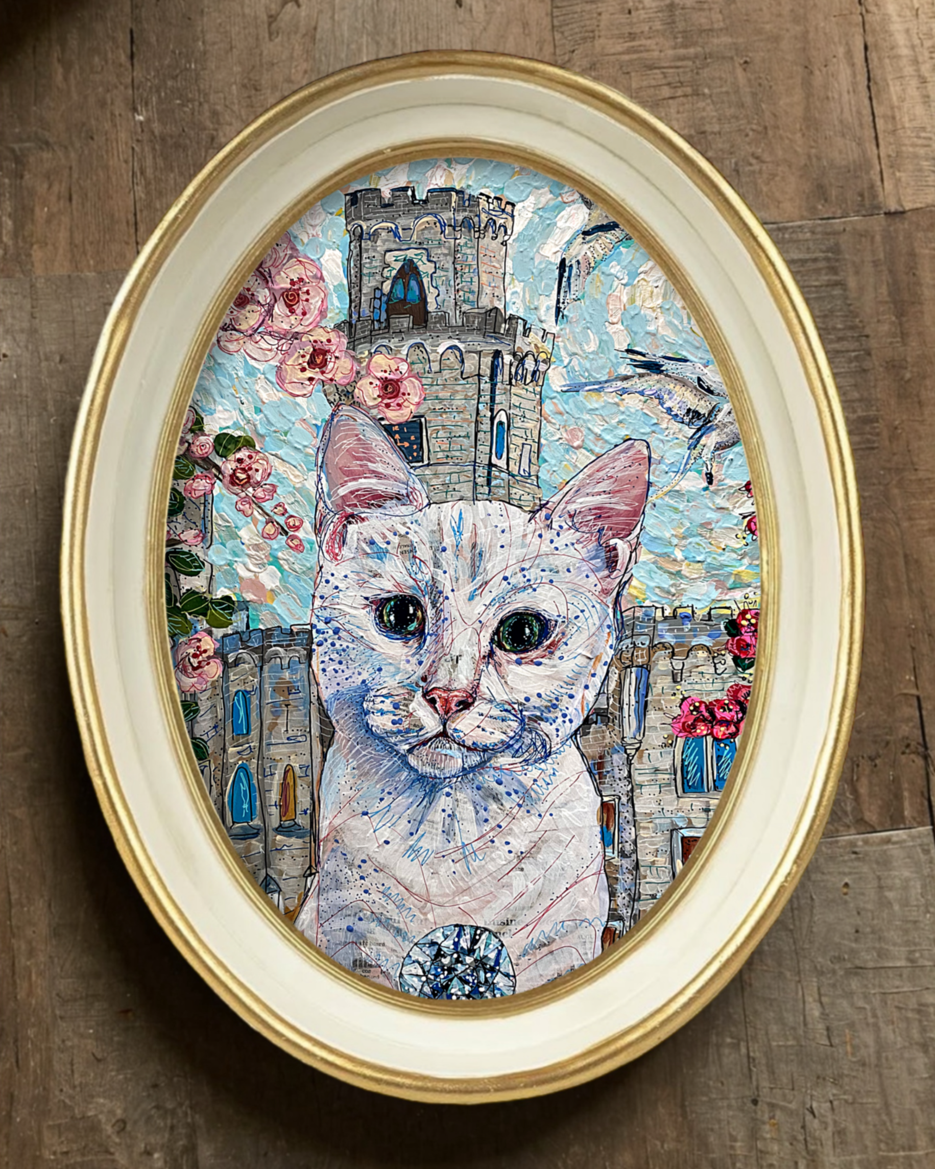 Blossom Castle Cat Trinket Tray