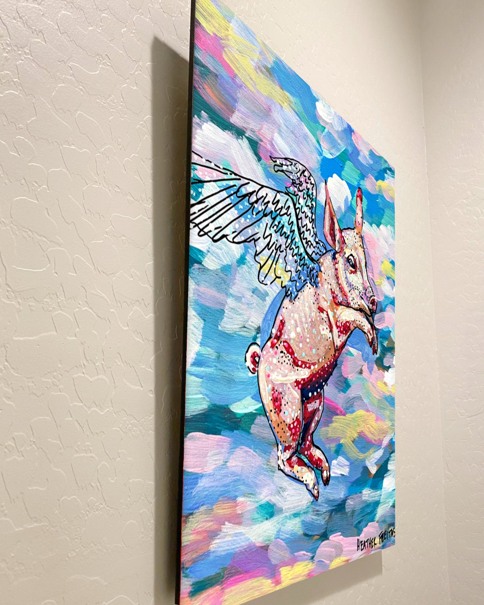 Pastel Flying Pig - Limited Edition Print