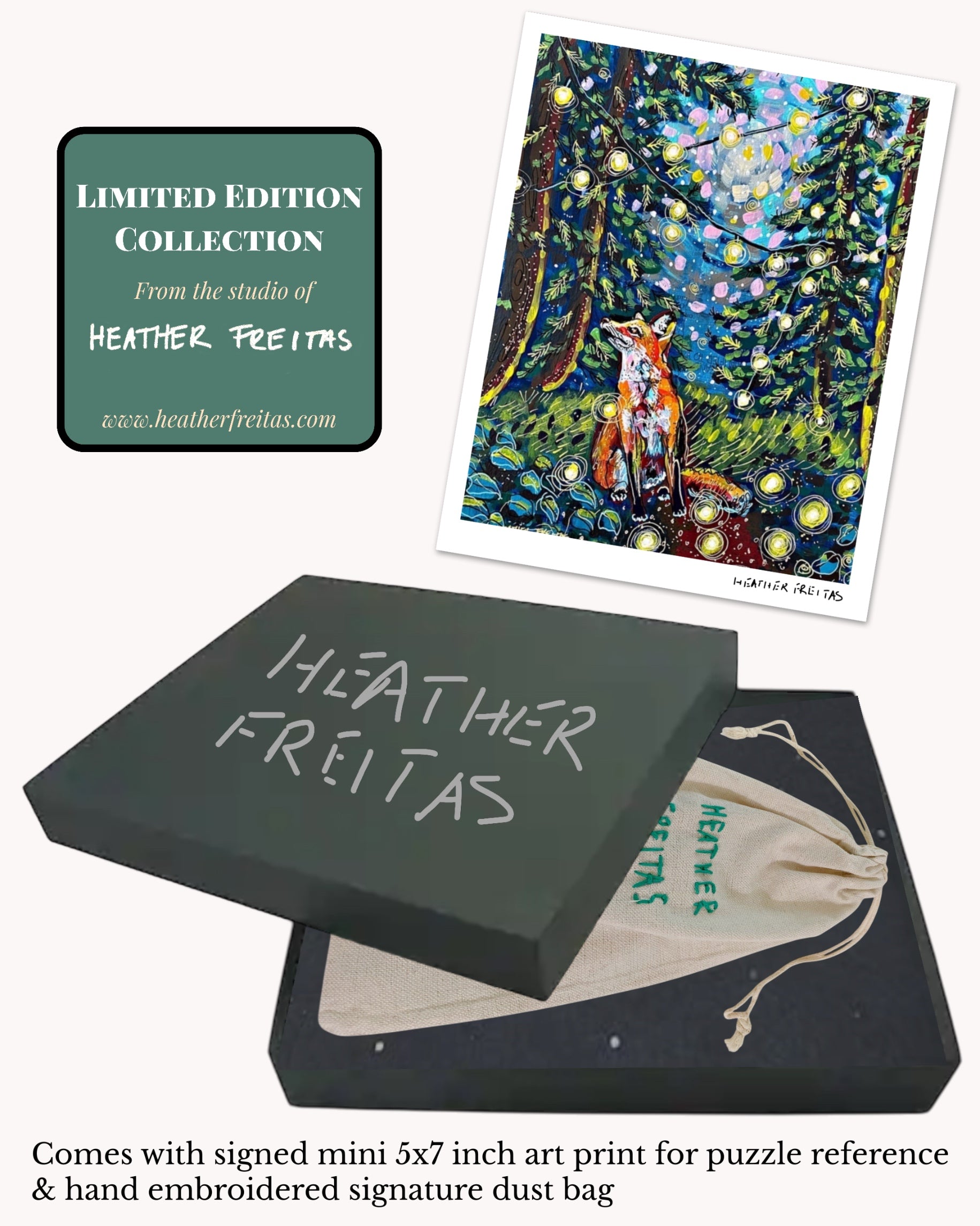 Moody Forest Fox Limited Edition Puzzle