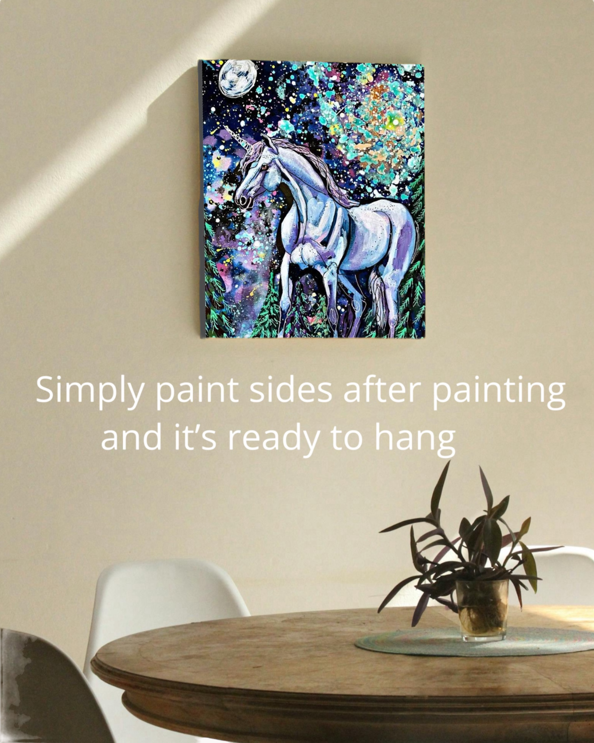 Galaxy Unicorn - Paint by Numbers Kit for Adults with Stand