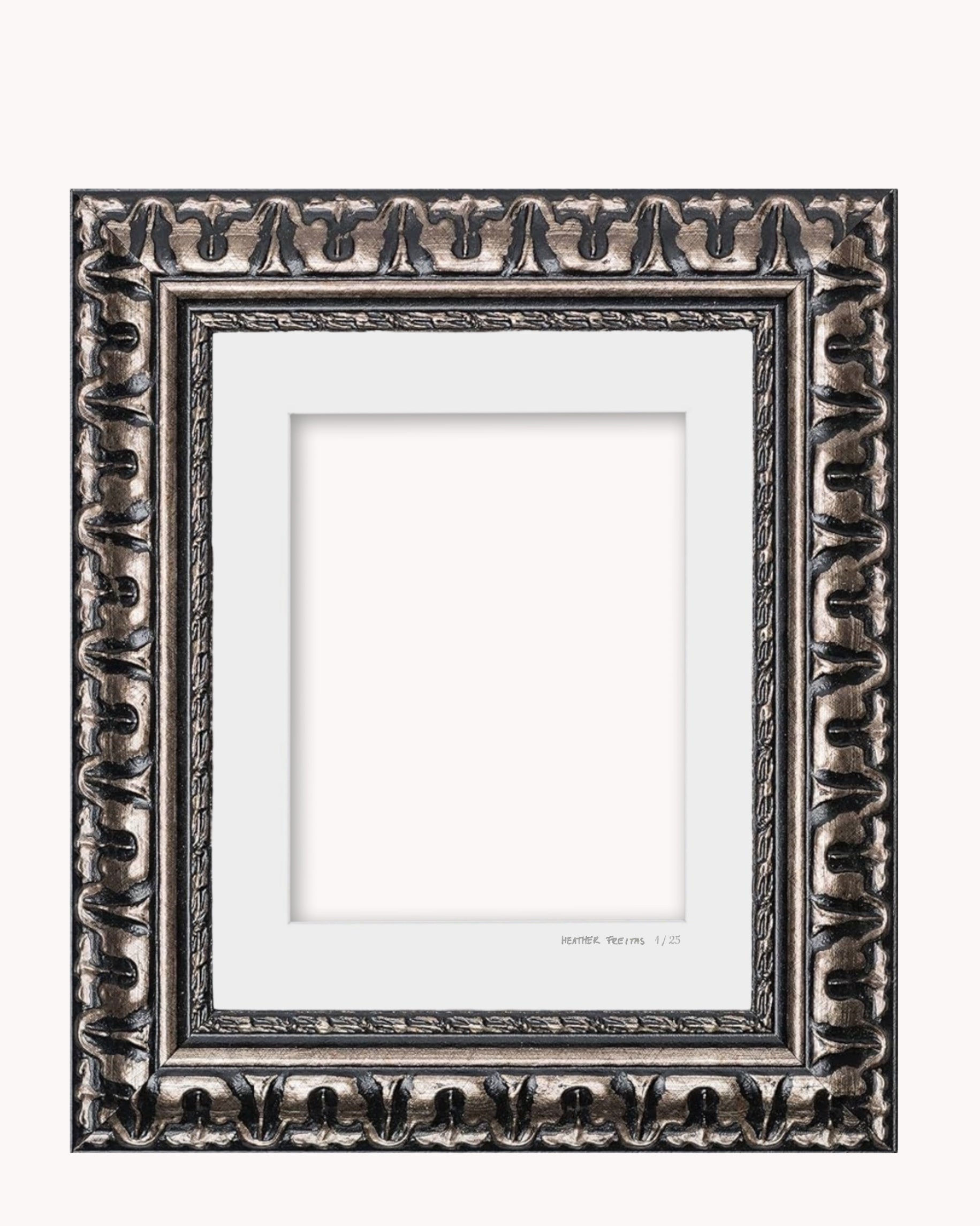 Ornate Wood Frame ( for works on paper and panel )