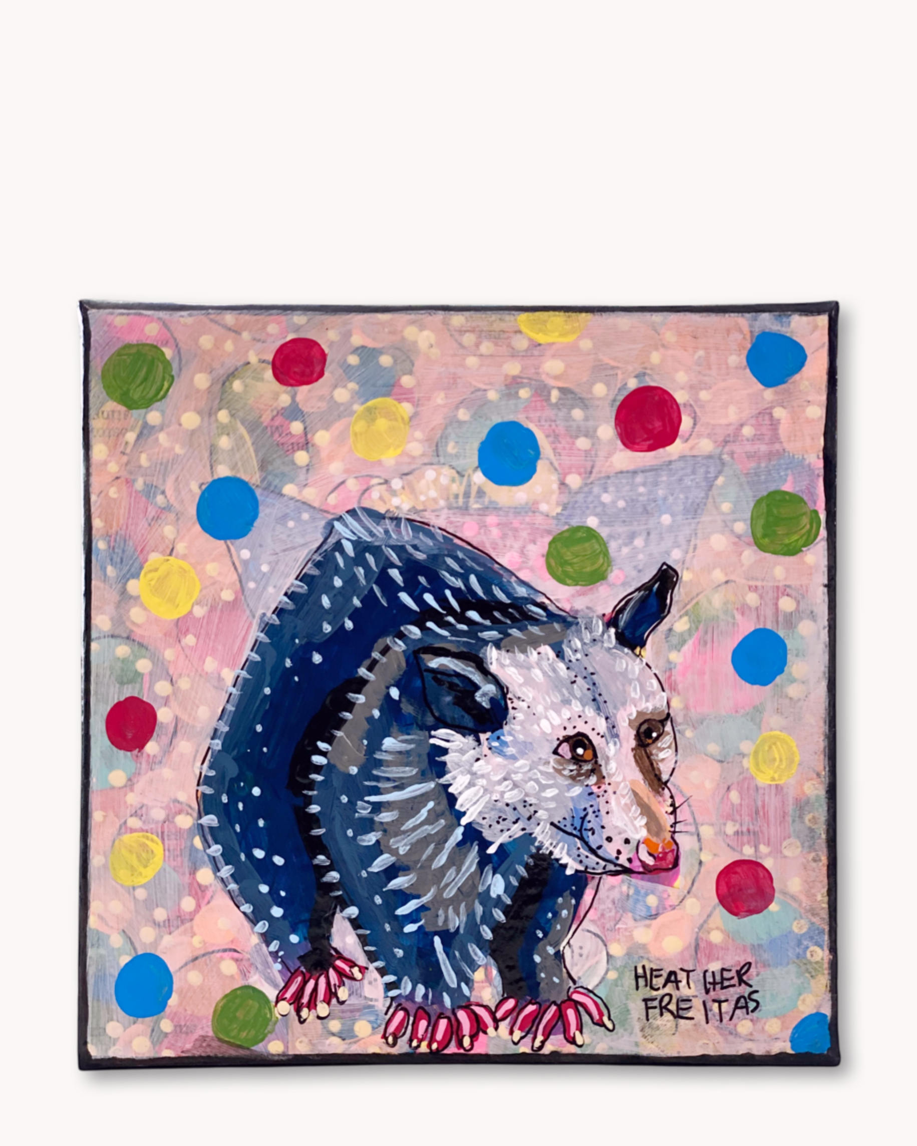 Polka Dot Opossum ( original painting )