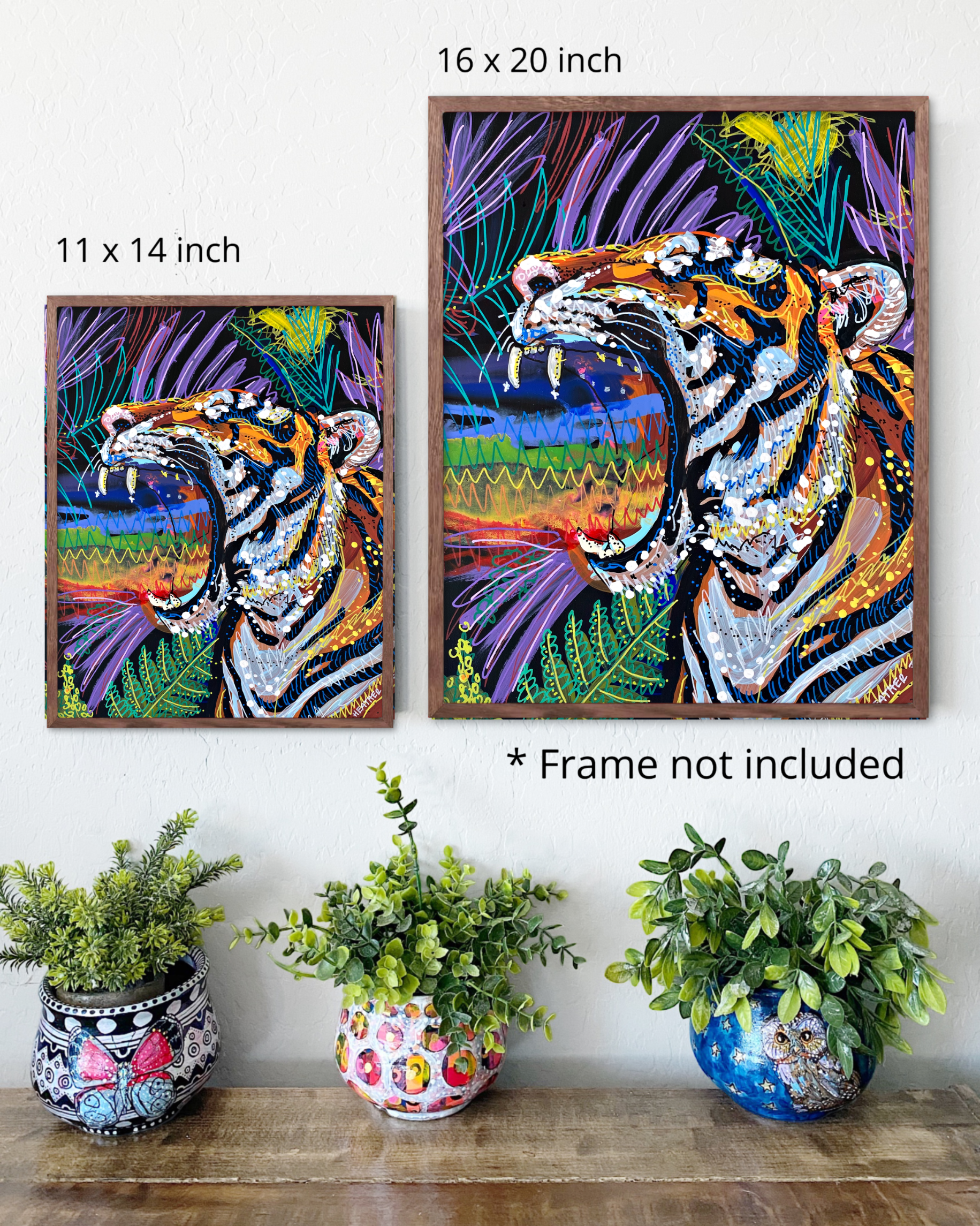 Tiger Tides & Rainbow Vibes - Limited Edition Print